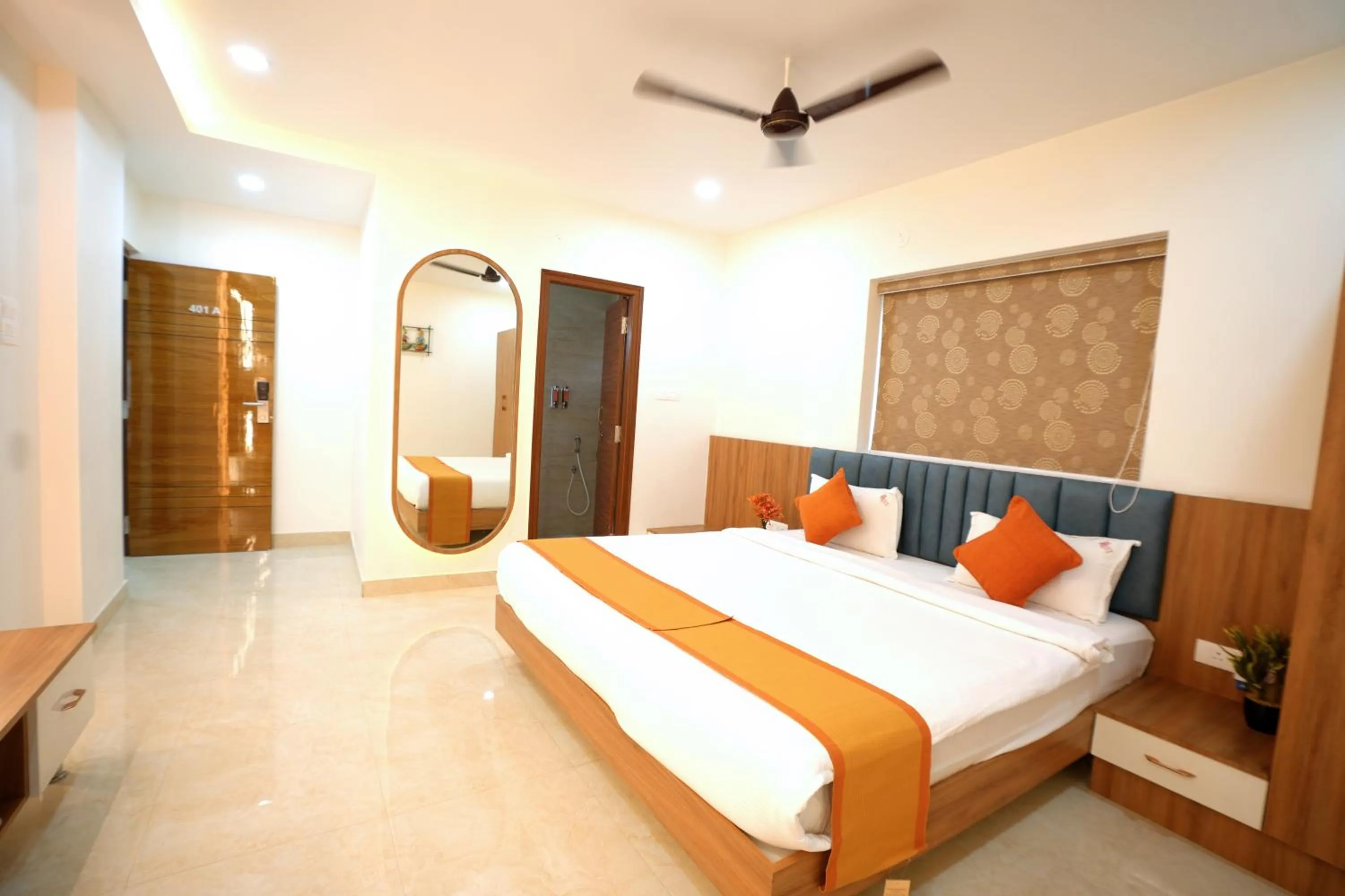 Bedroom, Bed in Hotel Viola Suites Madhapur, Business Hotel