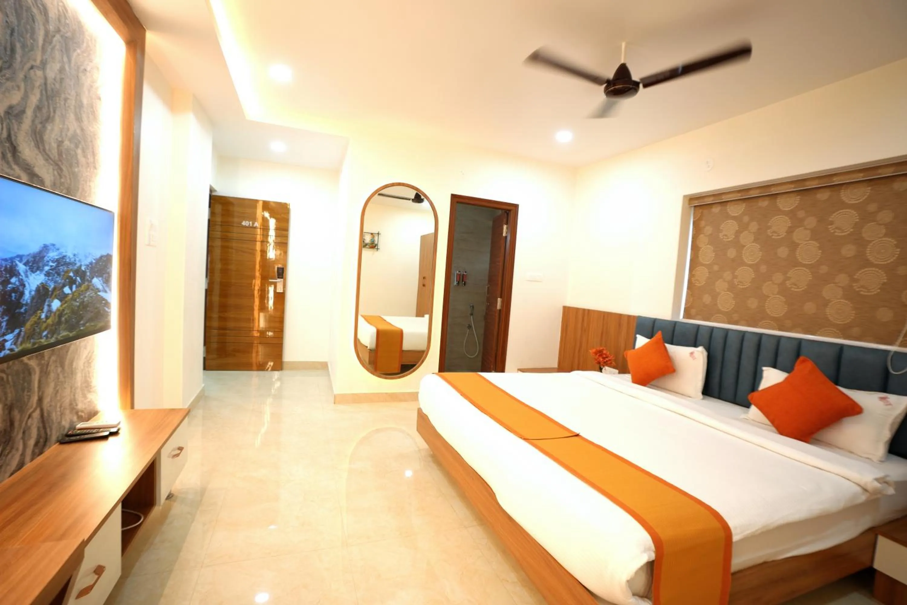 Photo of the whole room, Bed in Hotel Viola Suites Madhapur, Business Hotel