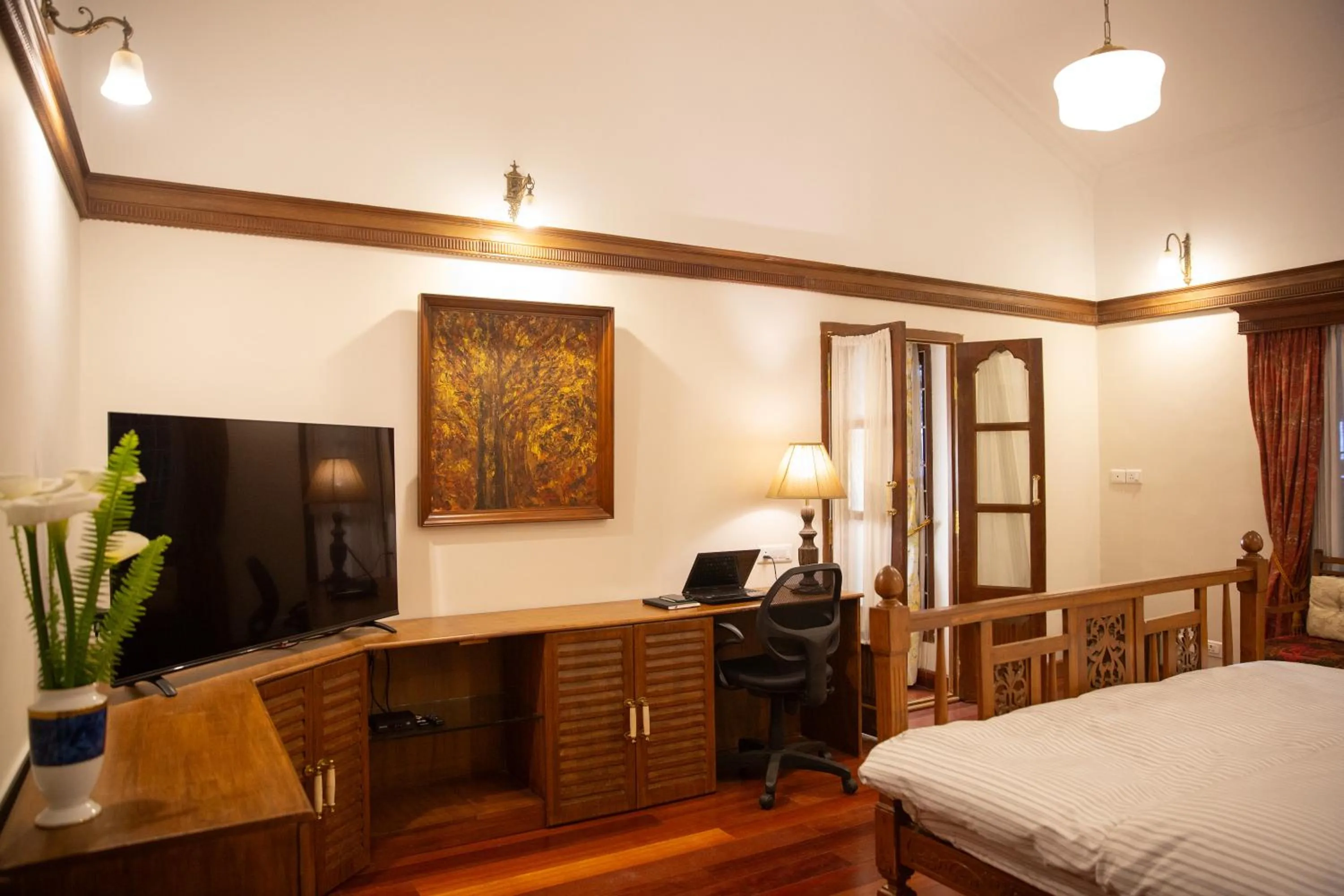 Photo of the whole room, Bed in Marlihill Bungalow - A CGH Earth SAHA Experience