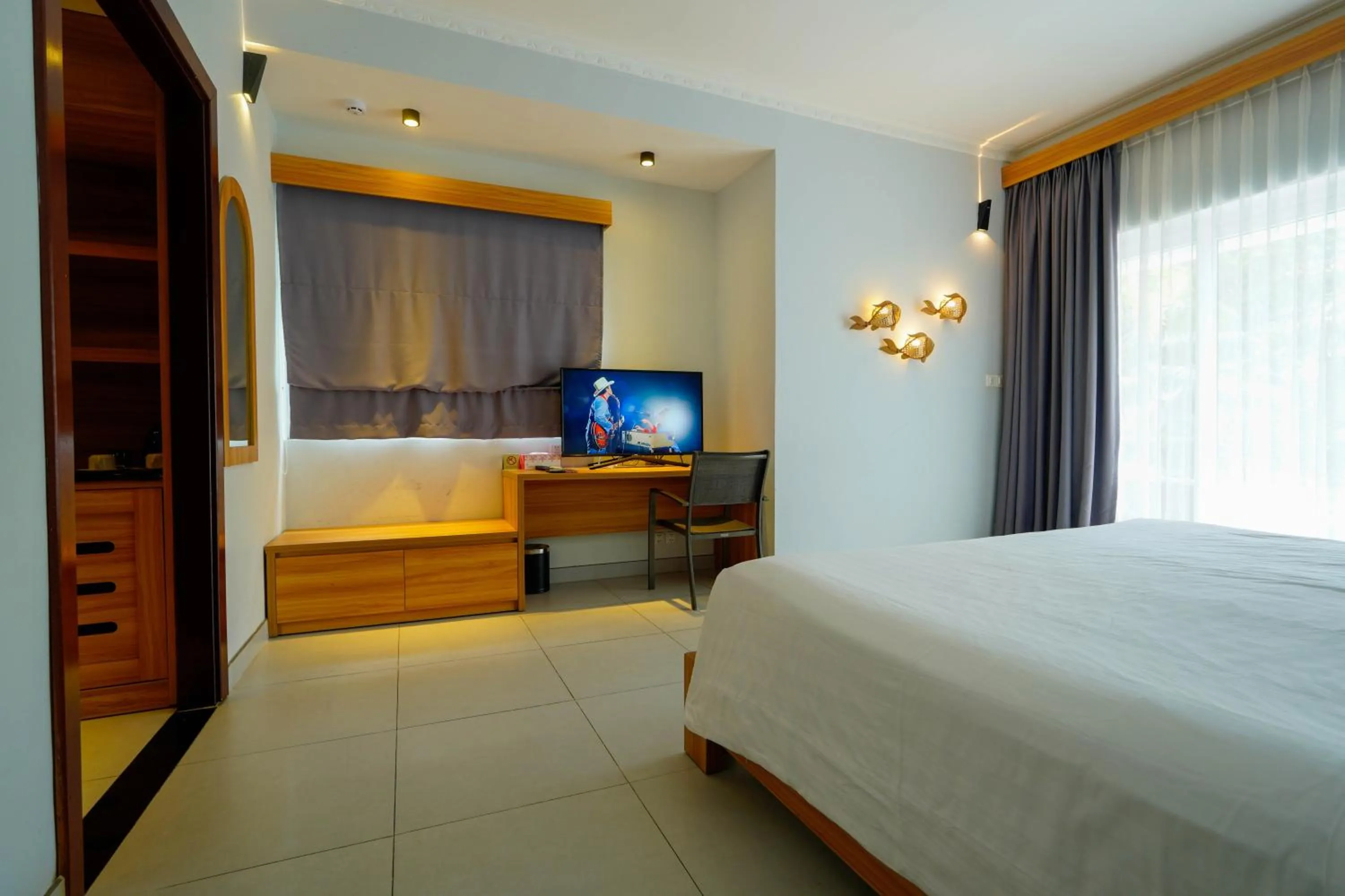 Bed in Mercury Phu Quoc Resort & Villas