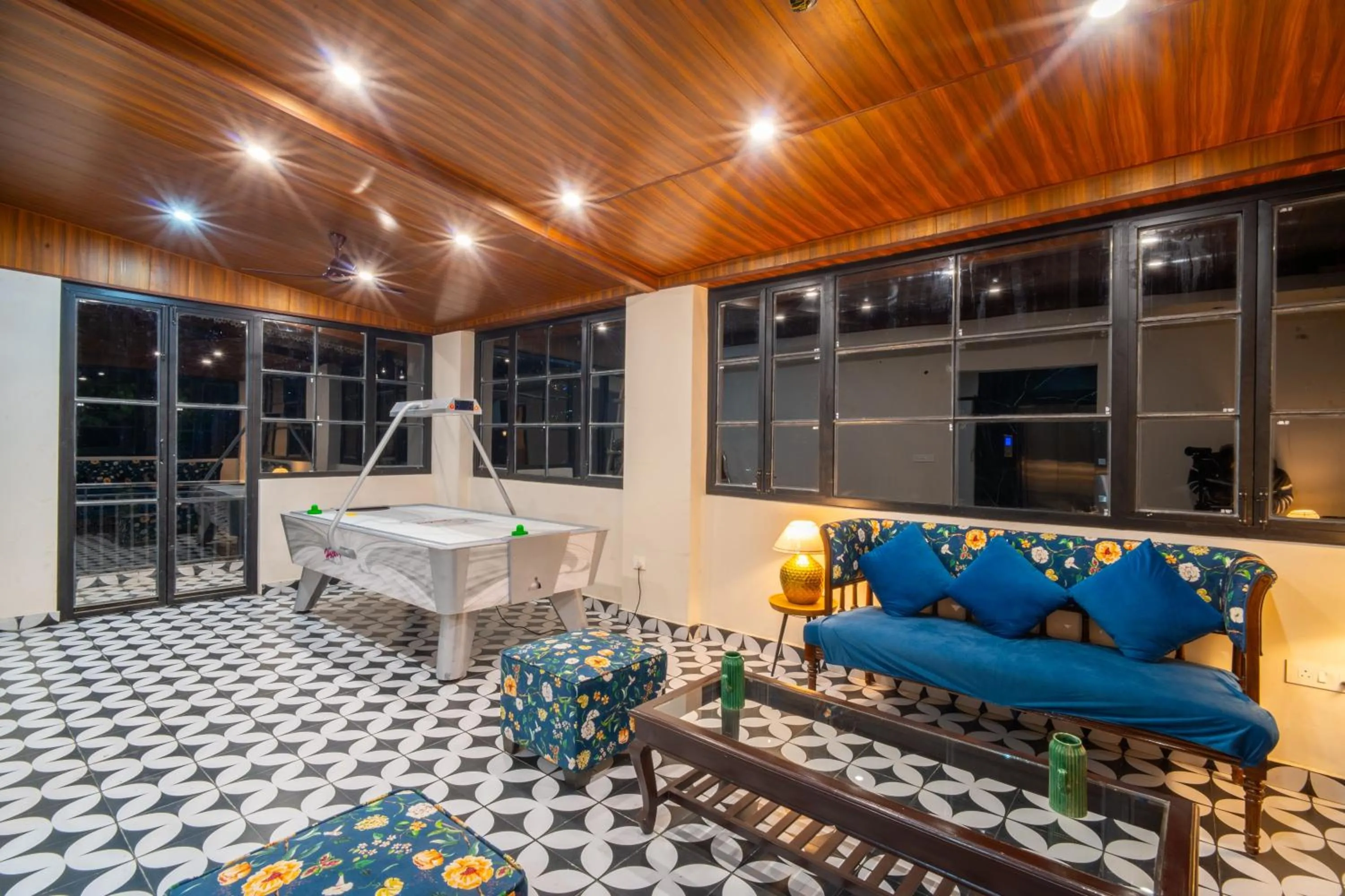 Seating area in Marten's Wilderness Retreat