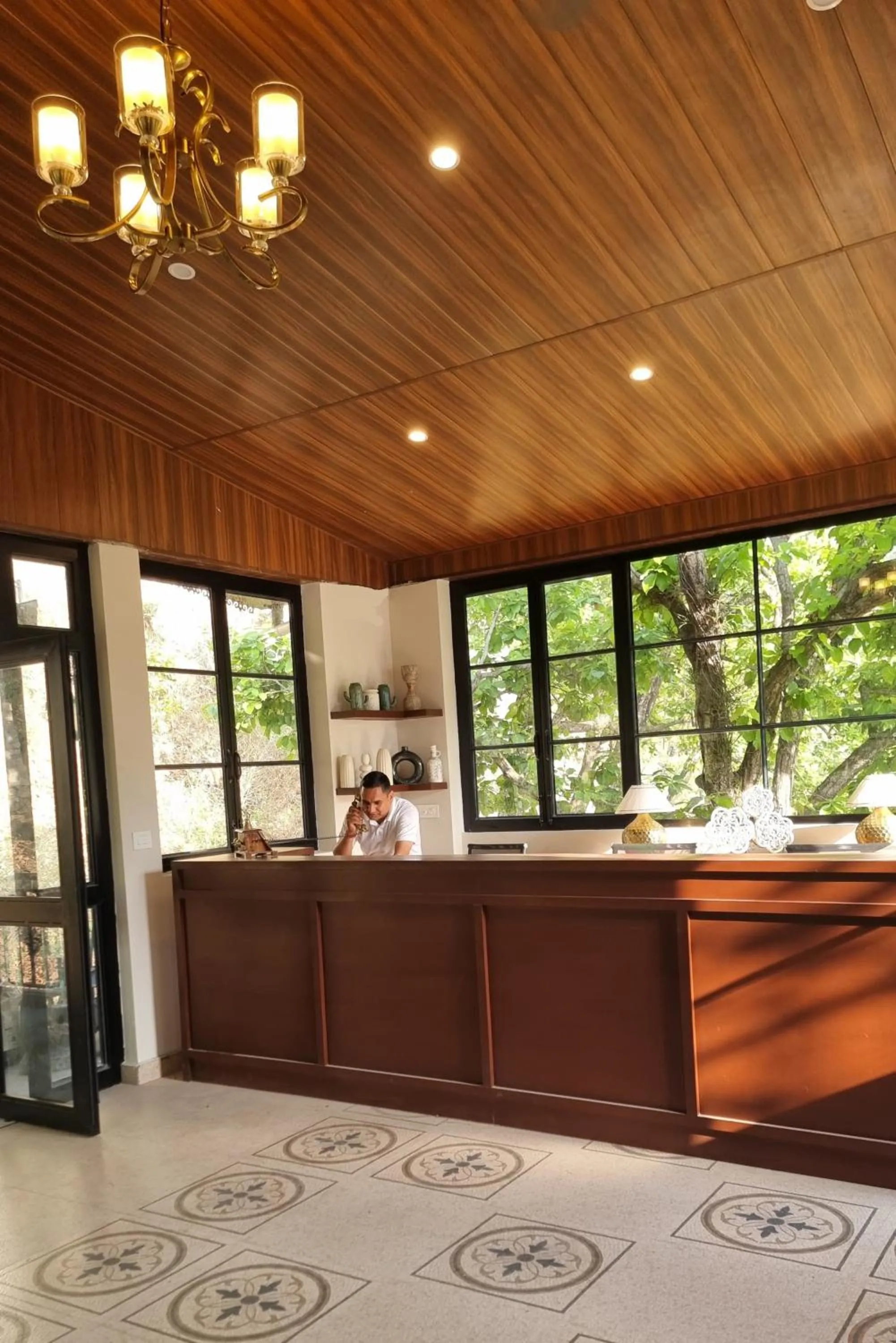 Lobby or reception in Marten's Wilderness Retreat