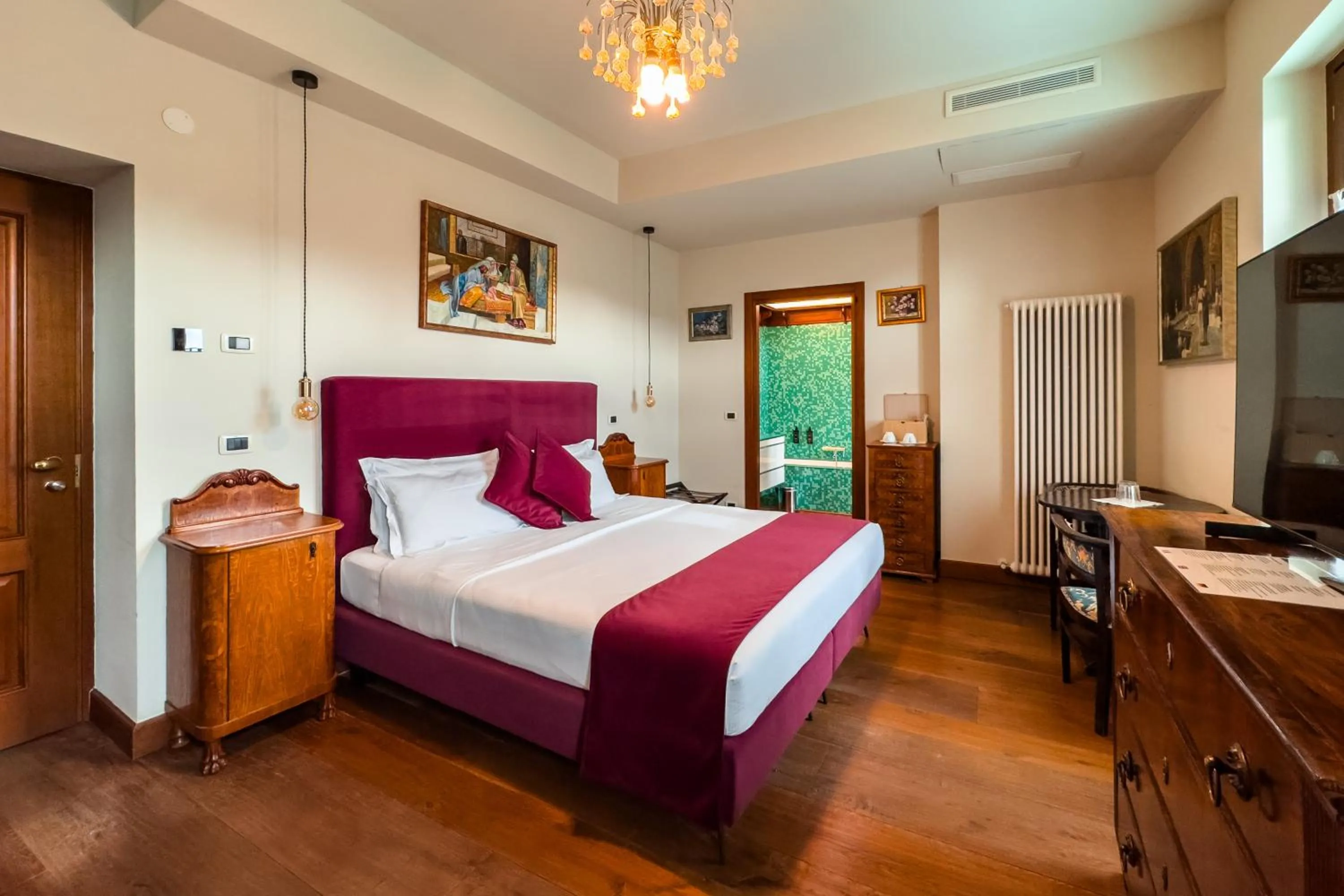 Bed in 1448 Antica Dimora Al Merlo Bianco