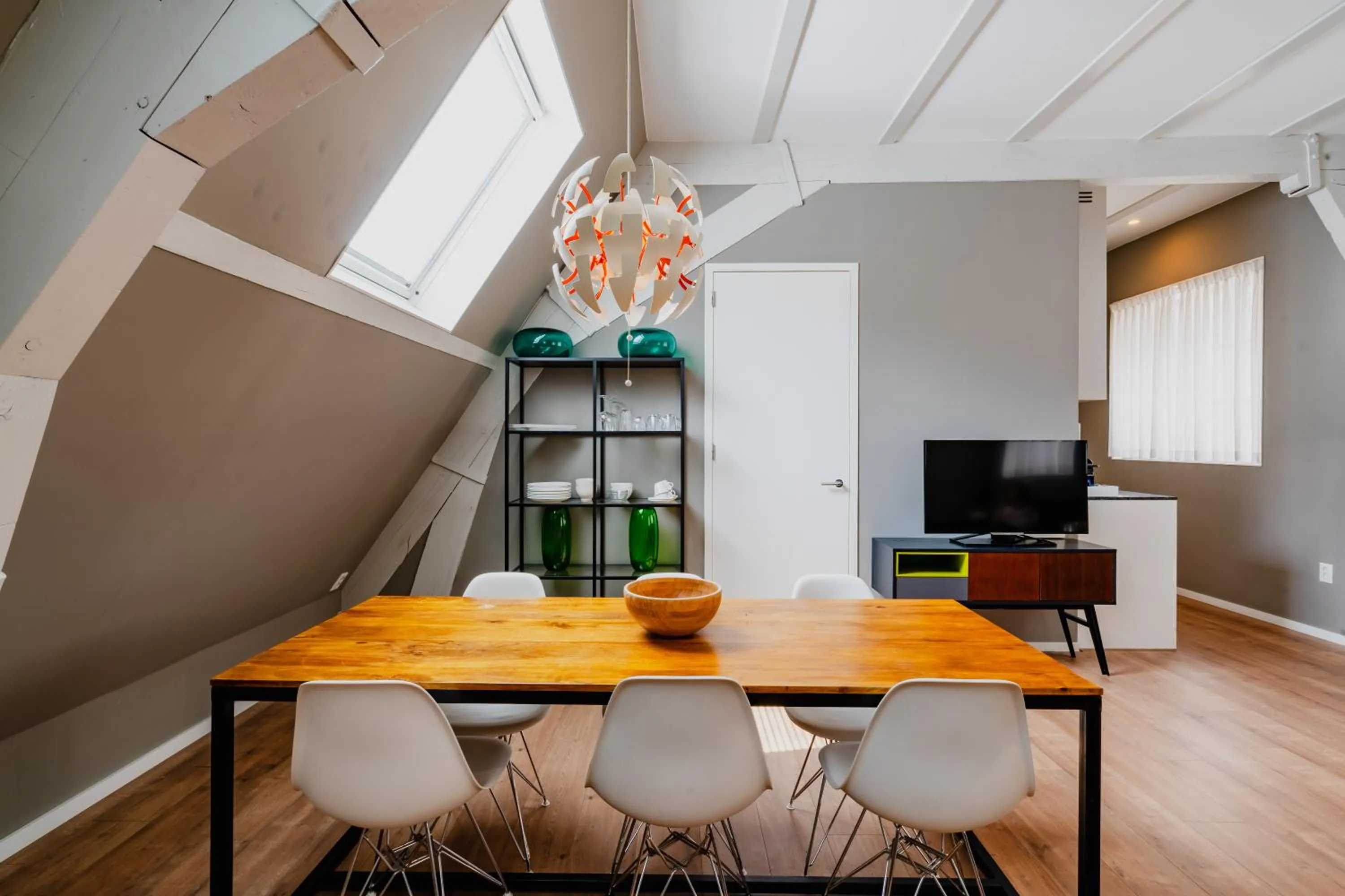 TV and multimedia in Apartments De Hallen