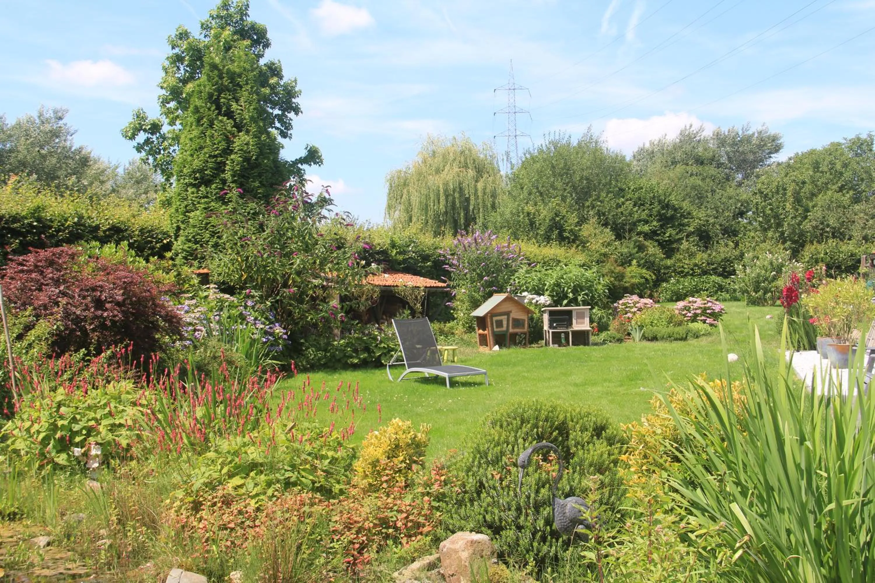 Garden in B&B Het KoeKoeKsnest Schelle