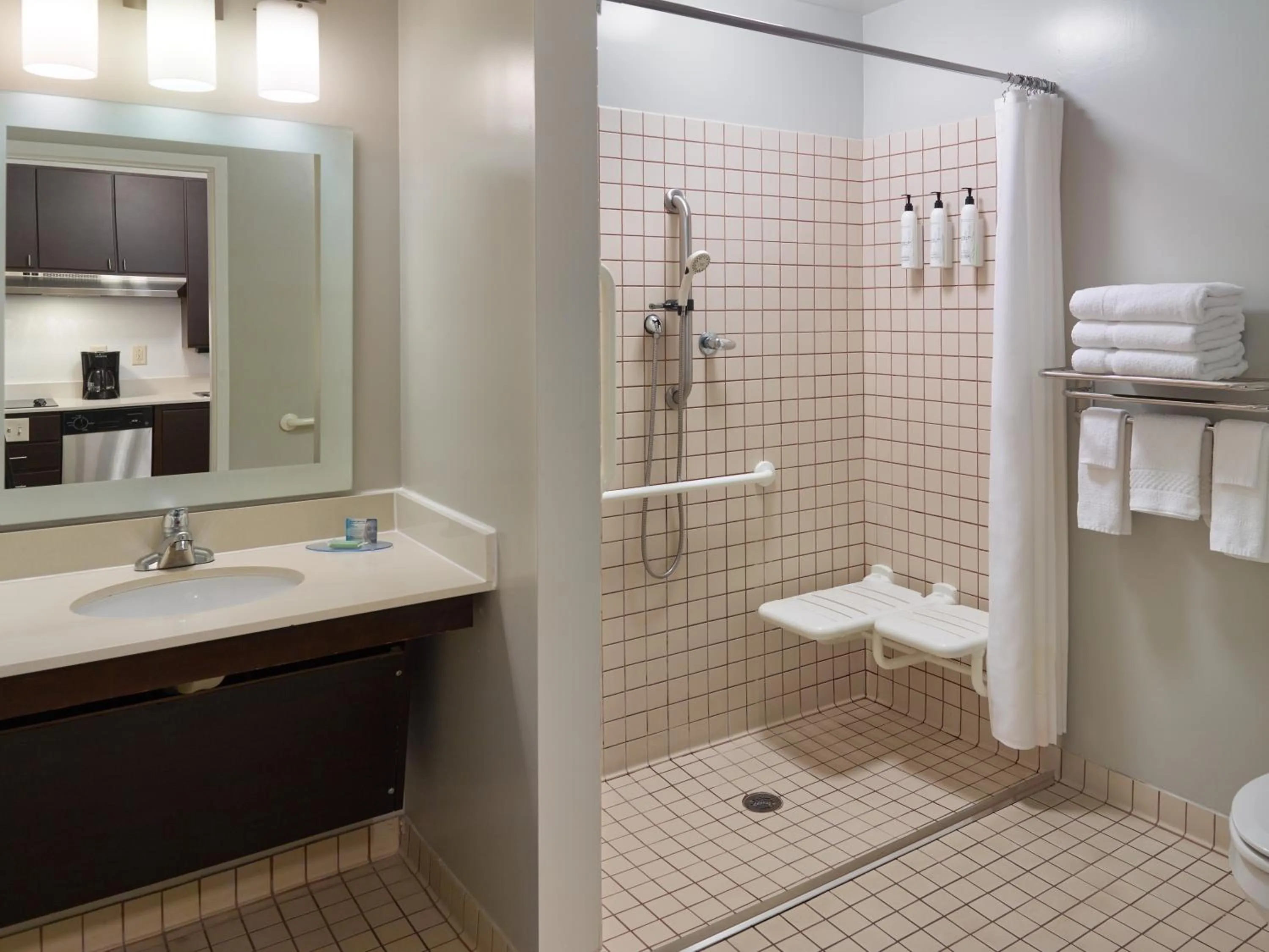 Shower in TownePlace Suites by Marriott Newnan