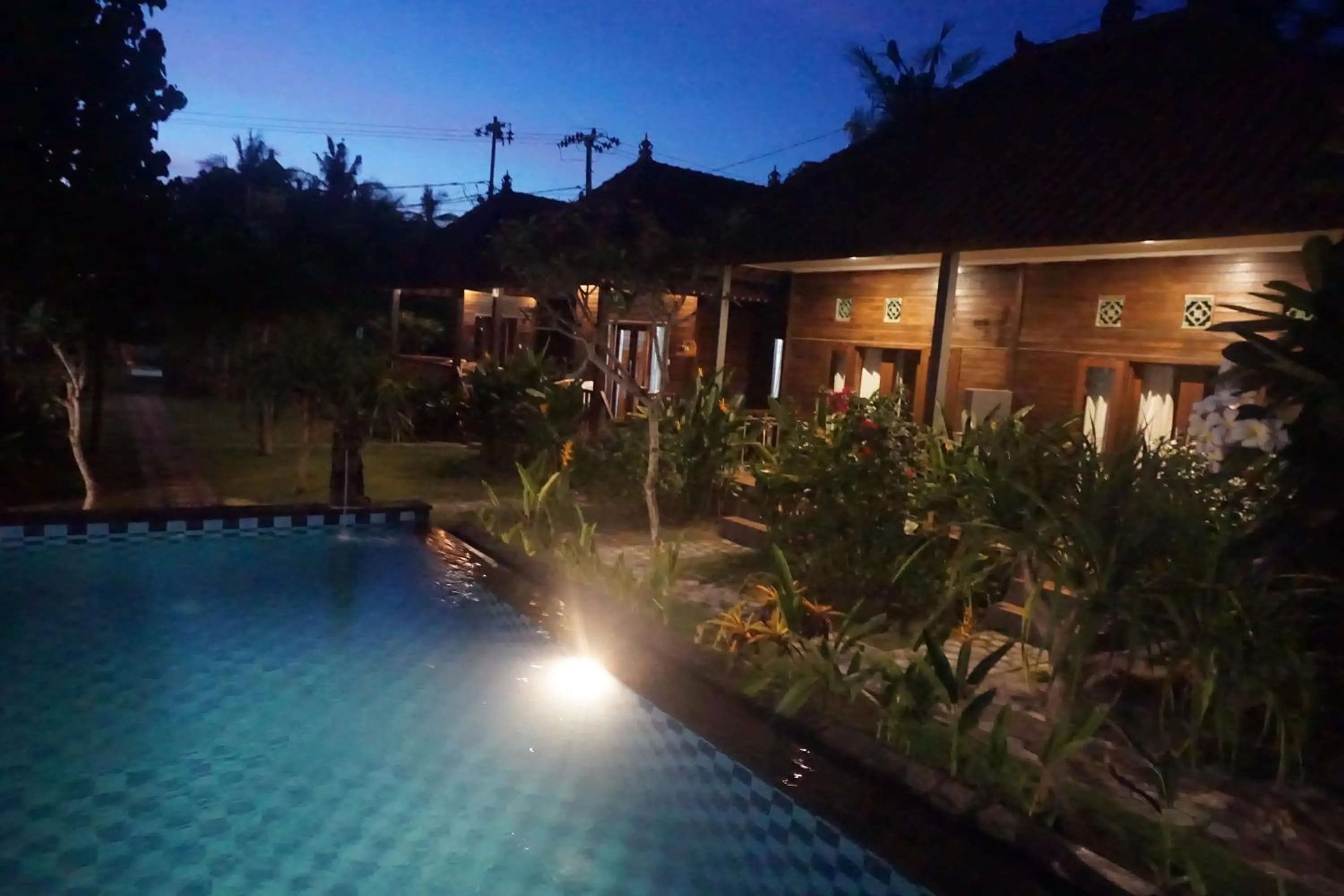 Swimming pool in Nyoman Guesthouse and Grill