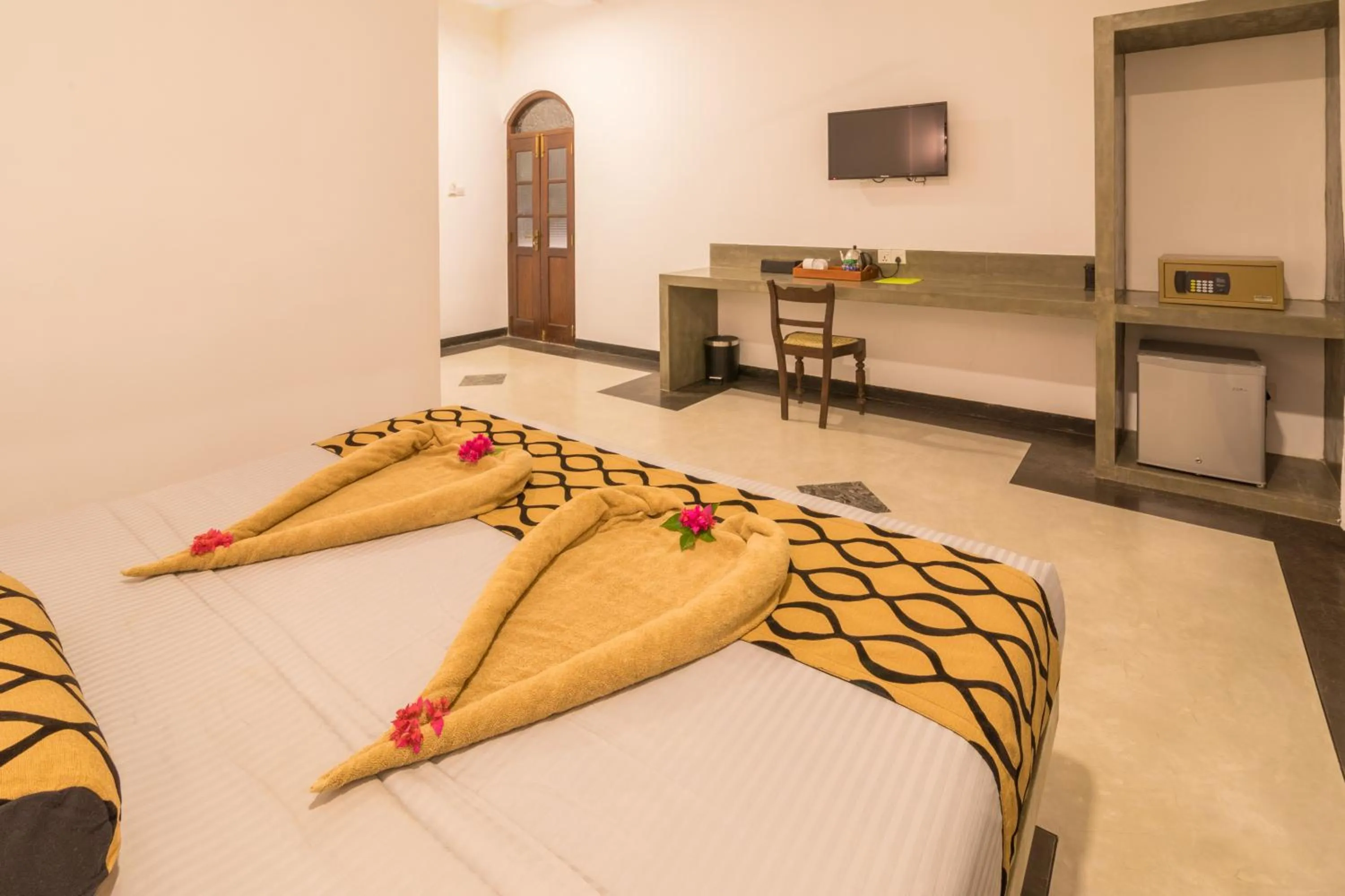 Bedroom, Bed in Green Villa Unawatuna