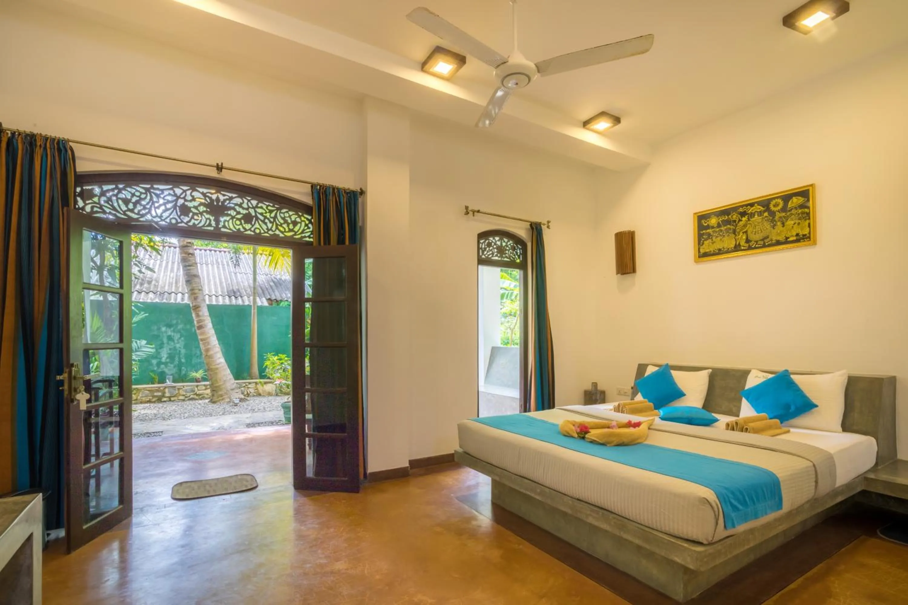 Photo of the whole room, Bed in Green Villa Unawatuna