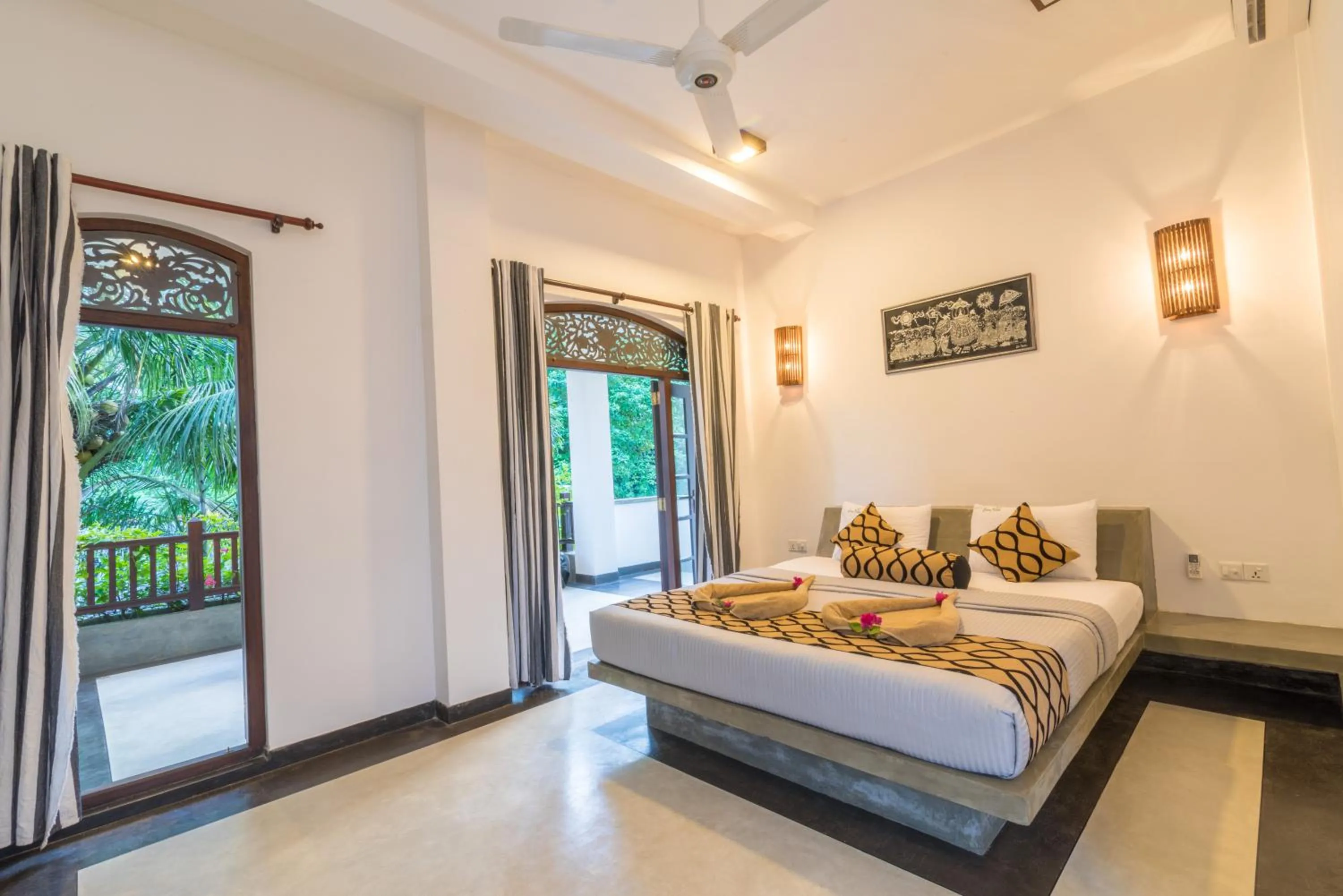 Photo of the whole room, Bed in Green Villa Unawatuna