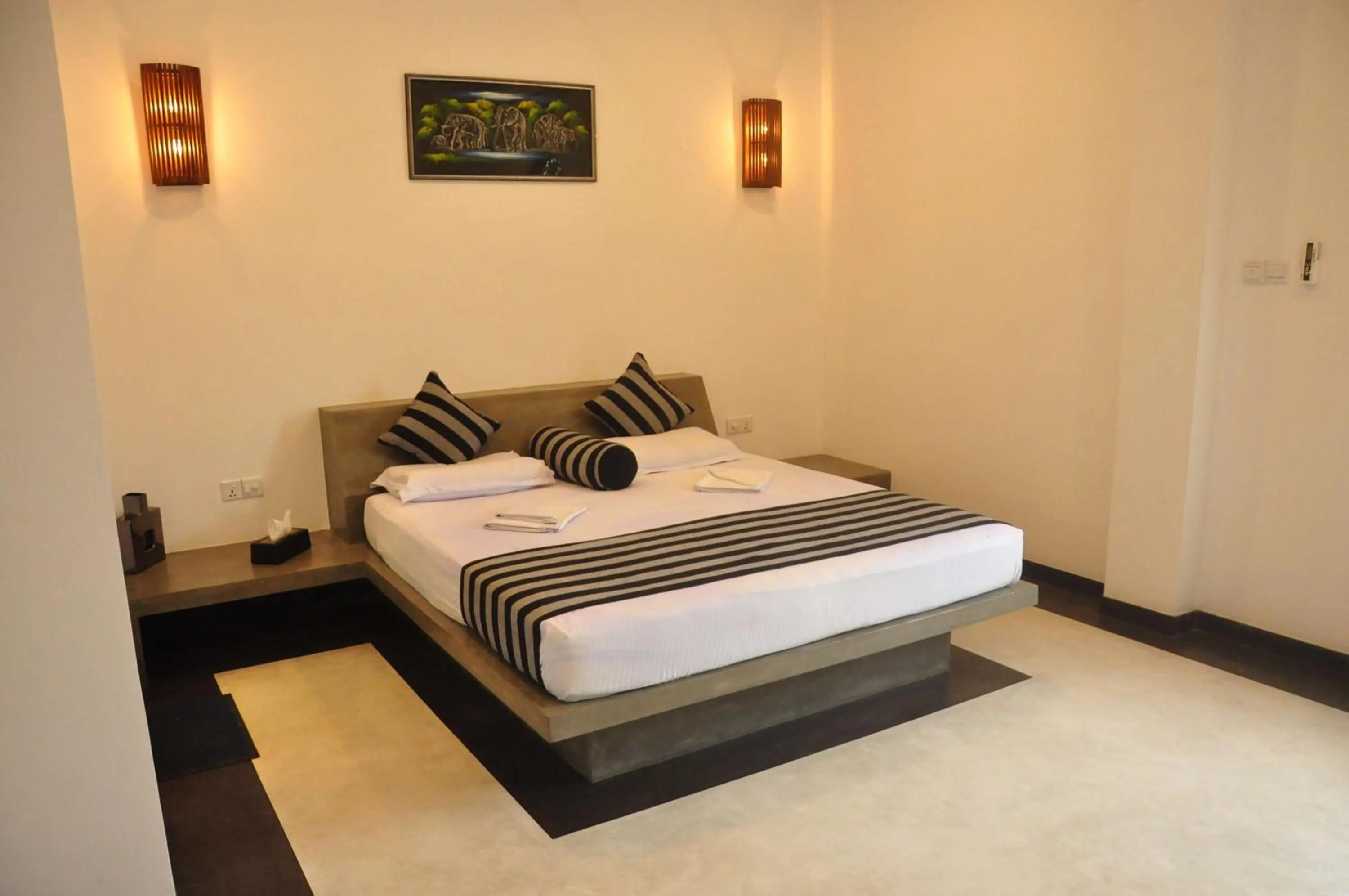 Bedroom, Bed in Green Villa Unawatuna