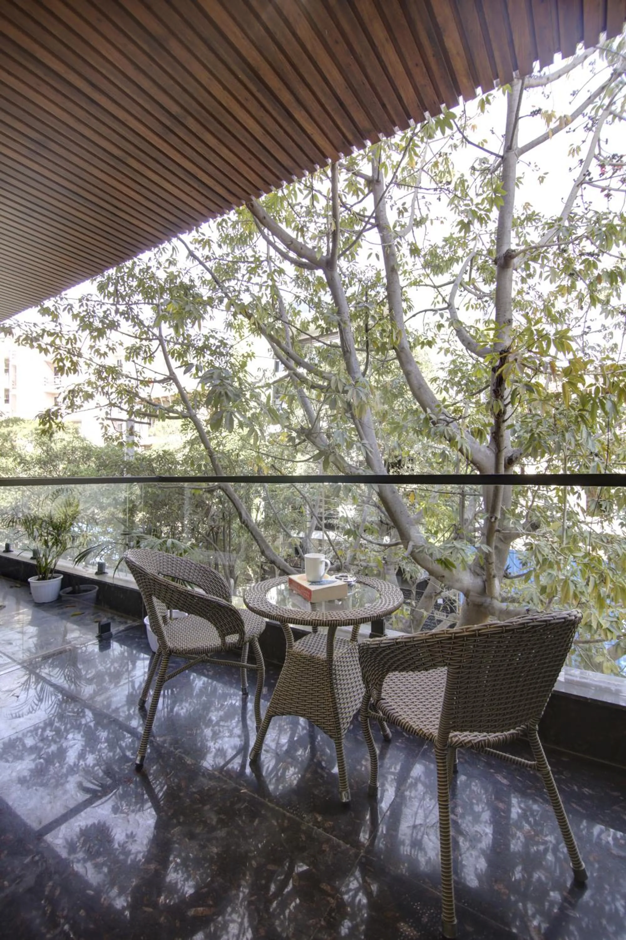 Patio in FlxHo Quad - Luxury Studio Apart Hotel DLF Cyber City