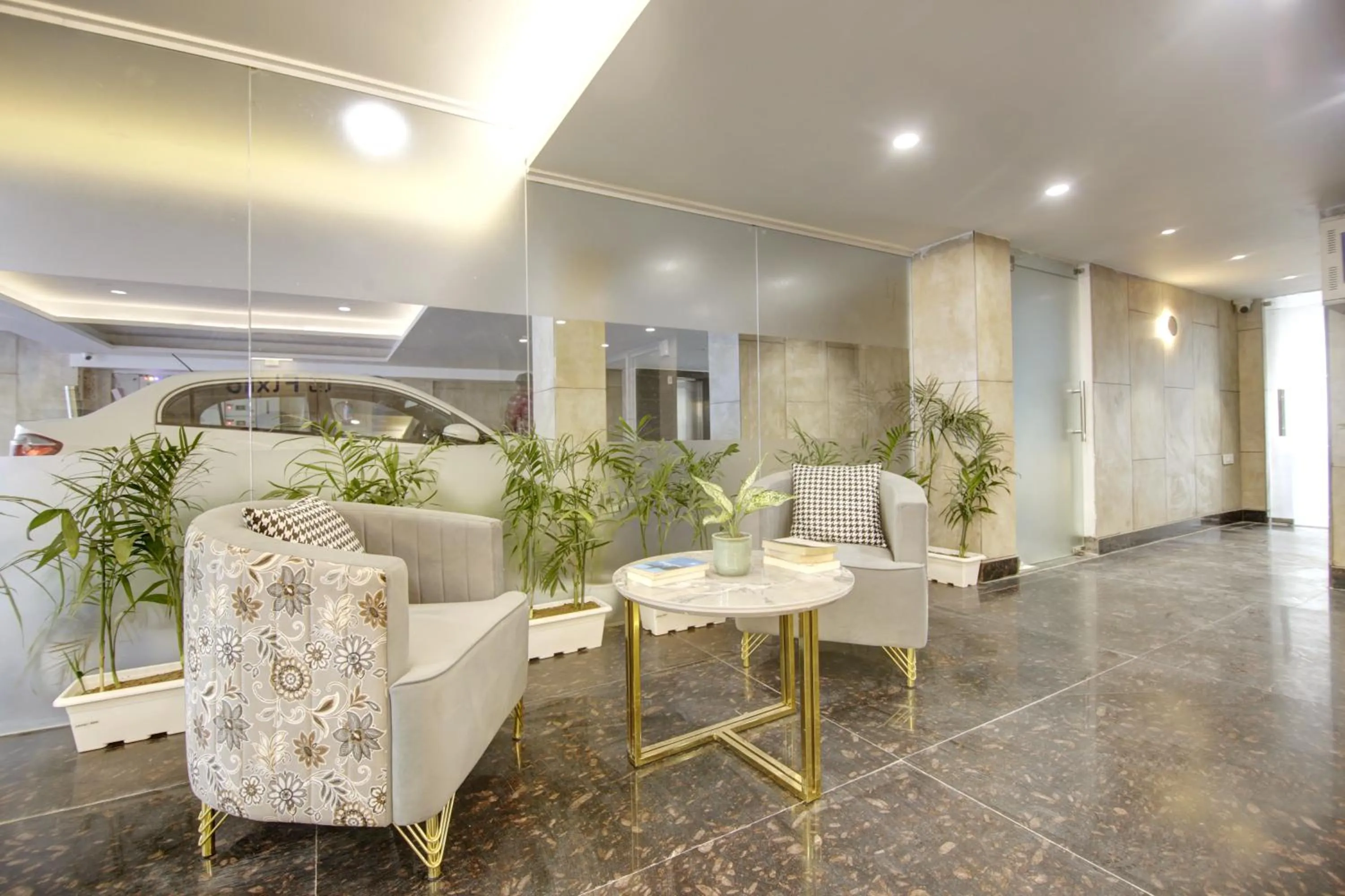 Seating area in FlxHo Quad - Luxury Studio Apart Hotel DLF Cyber City