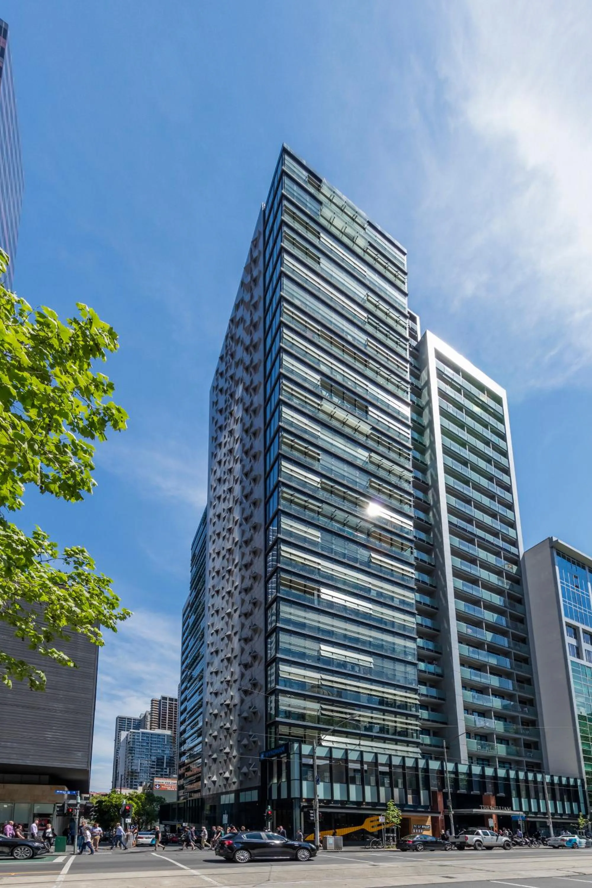 Property building in Wyndham Hotel Melbourne