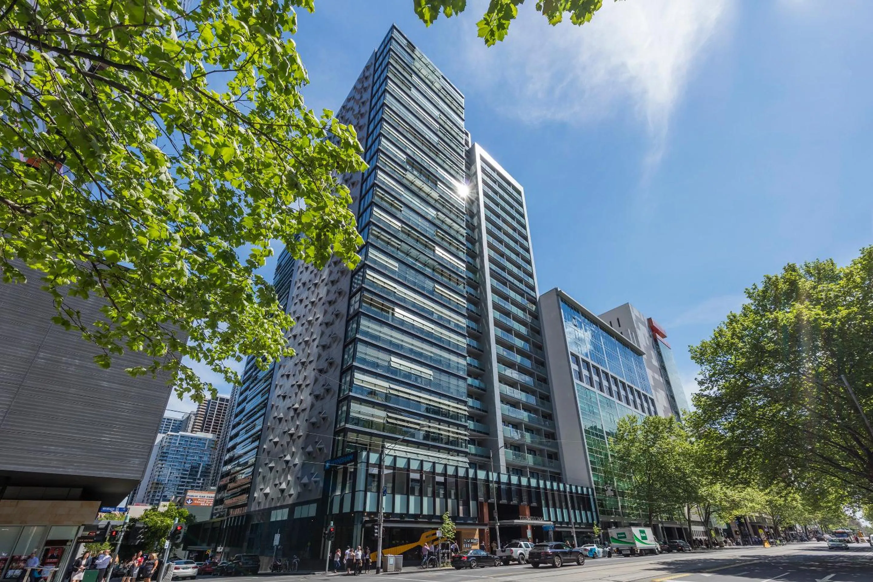 Property building in Wyndham Hotel Melbourne