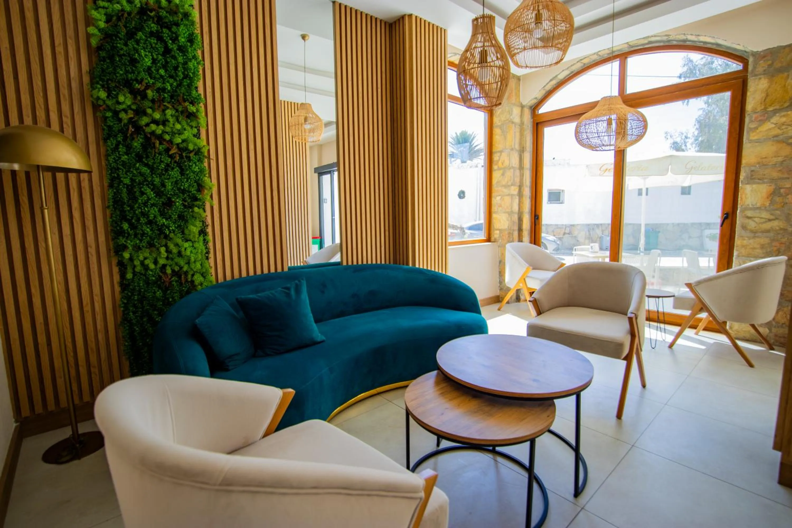 Lobby or reception in Asterina Hotel