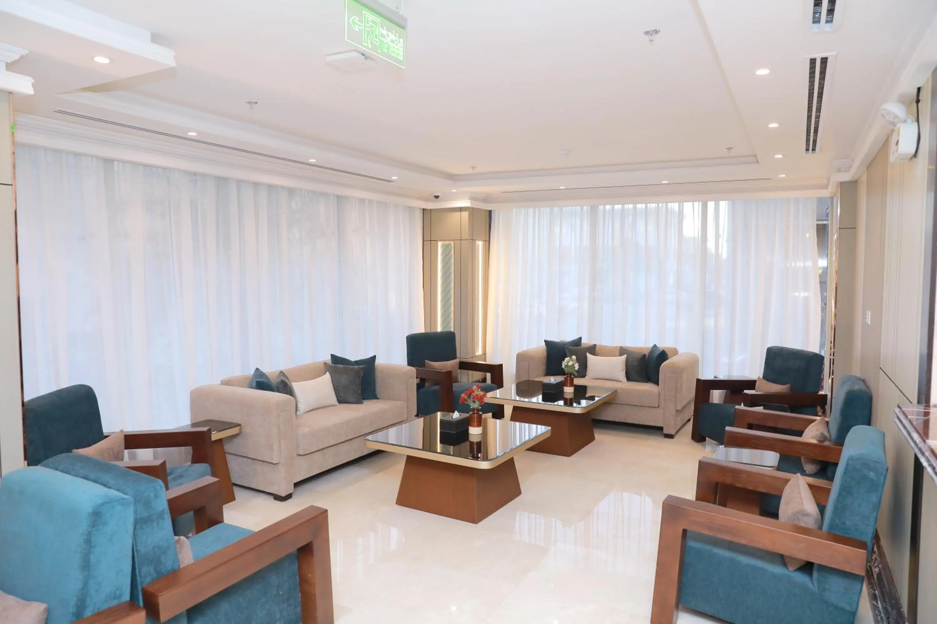 Seating area in Aluya Hotel