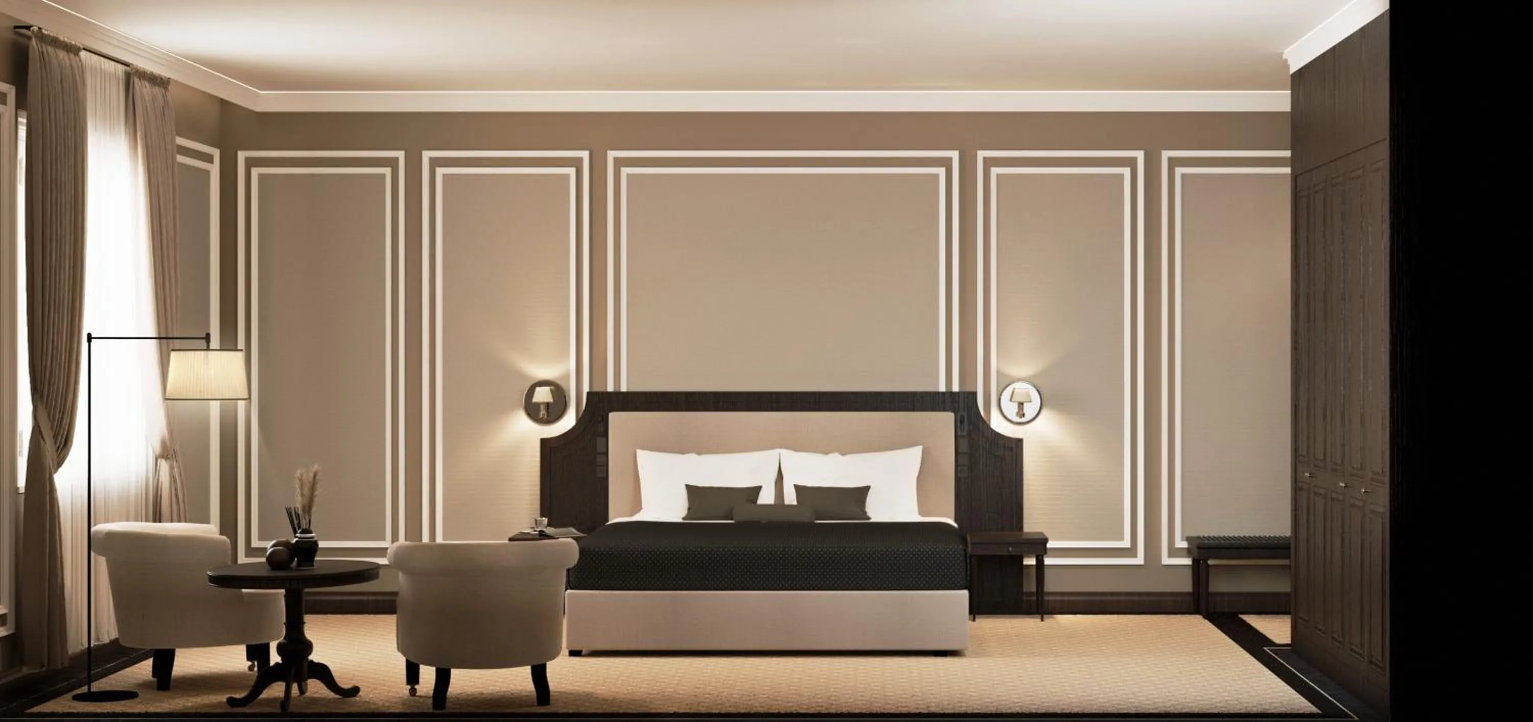 Bed in GoldenEye Hotel & Casino