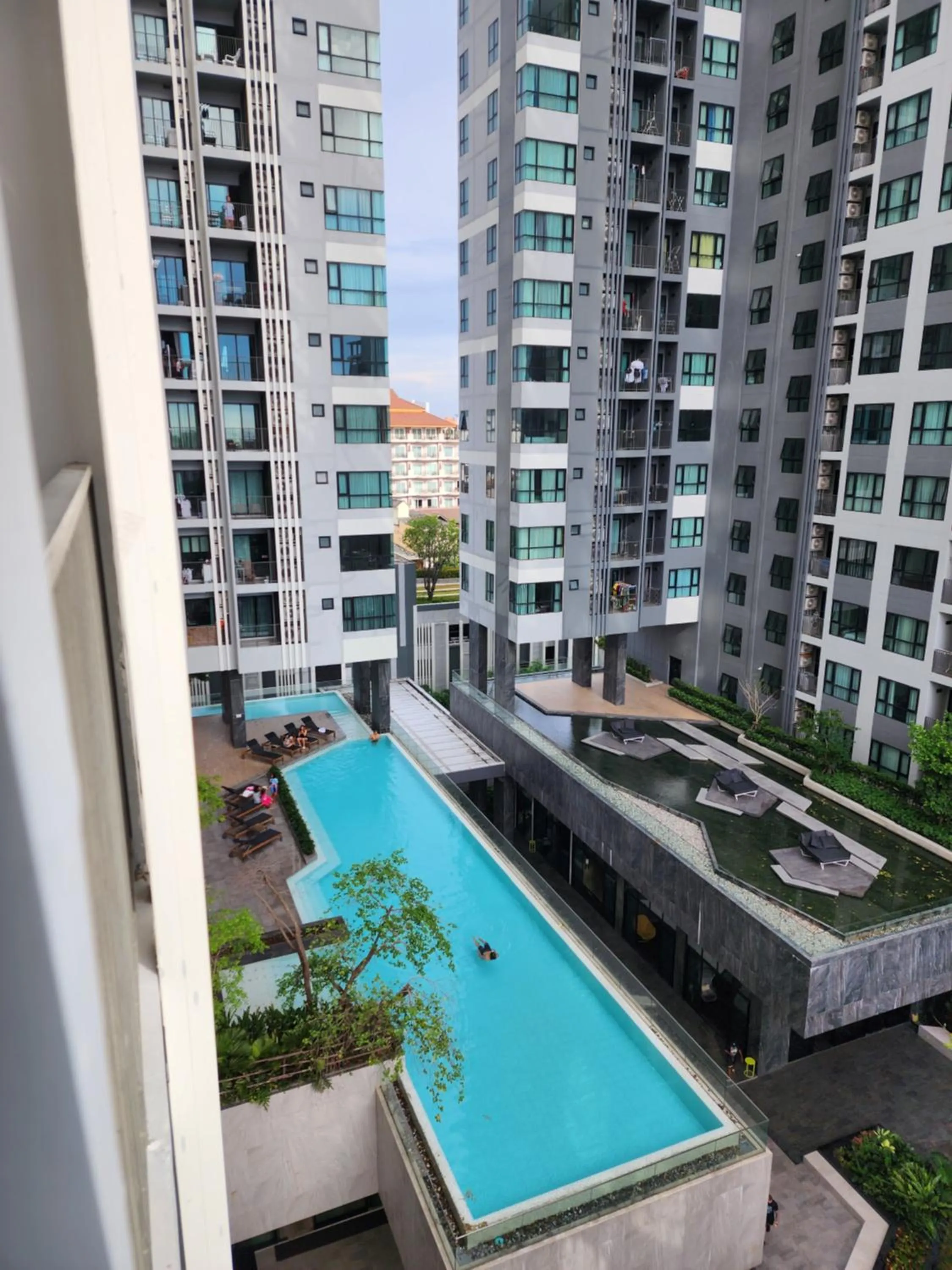 Pool view in THE BASE Central Pattaya