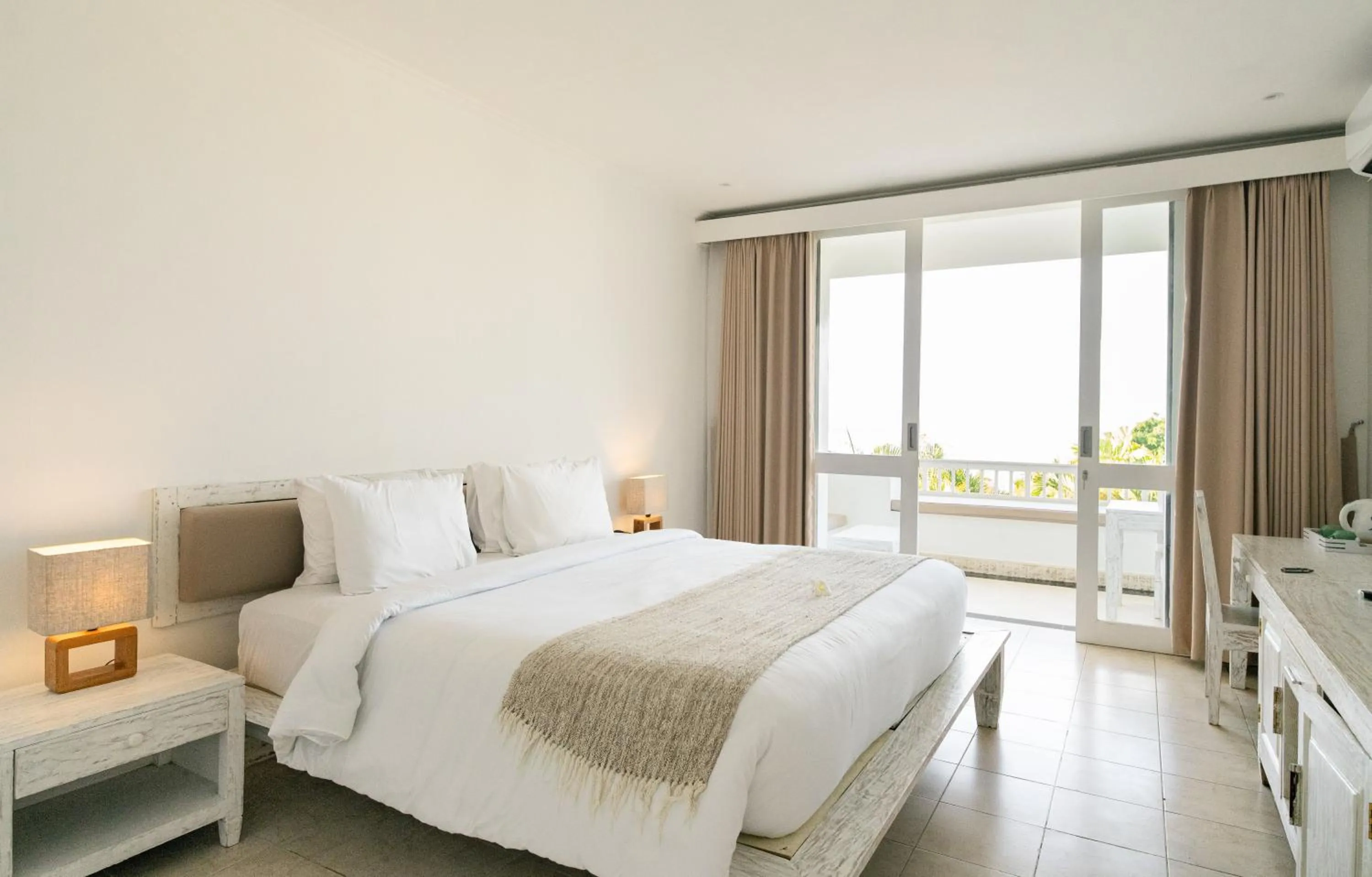 Bed in Blue Point Resort and Spa