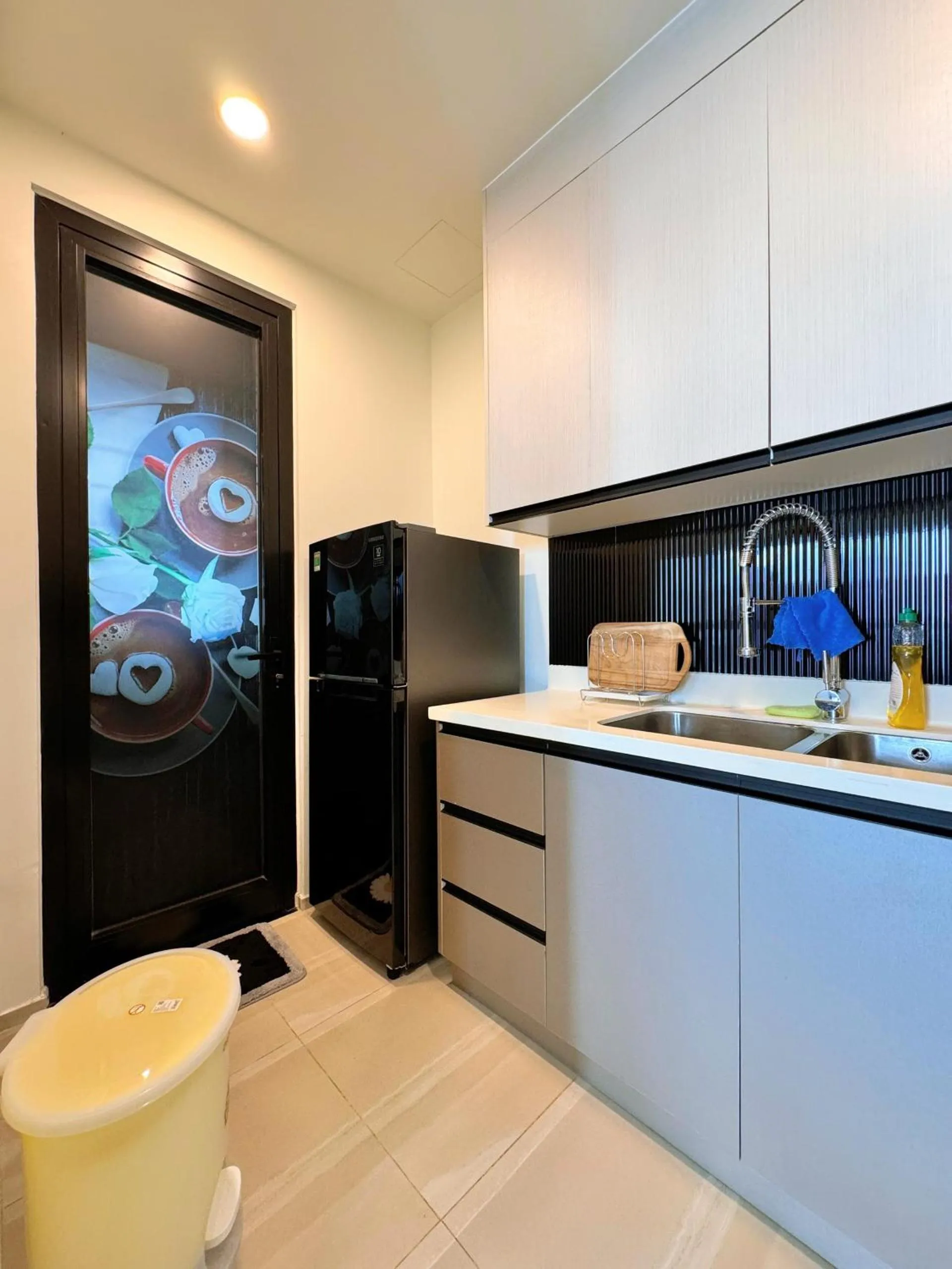 kitchen in Homie's Dedge Thao Dien Luxury Apartment