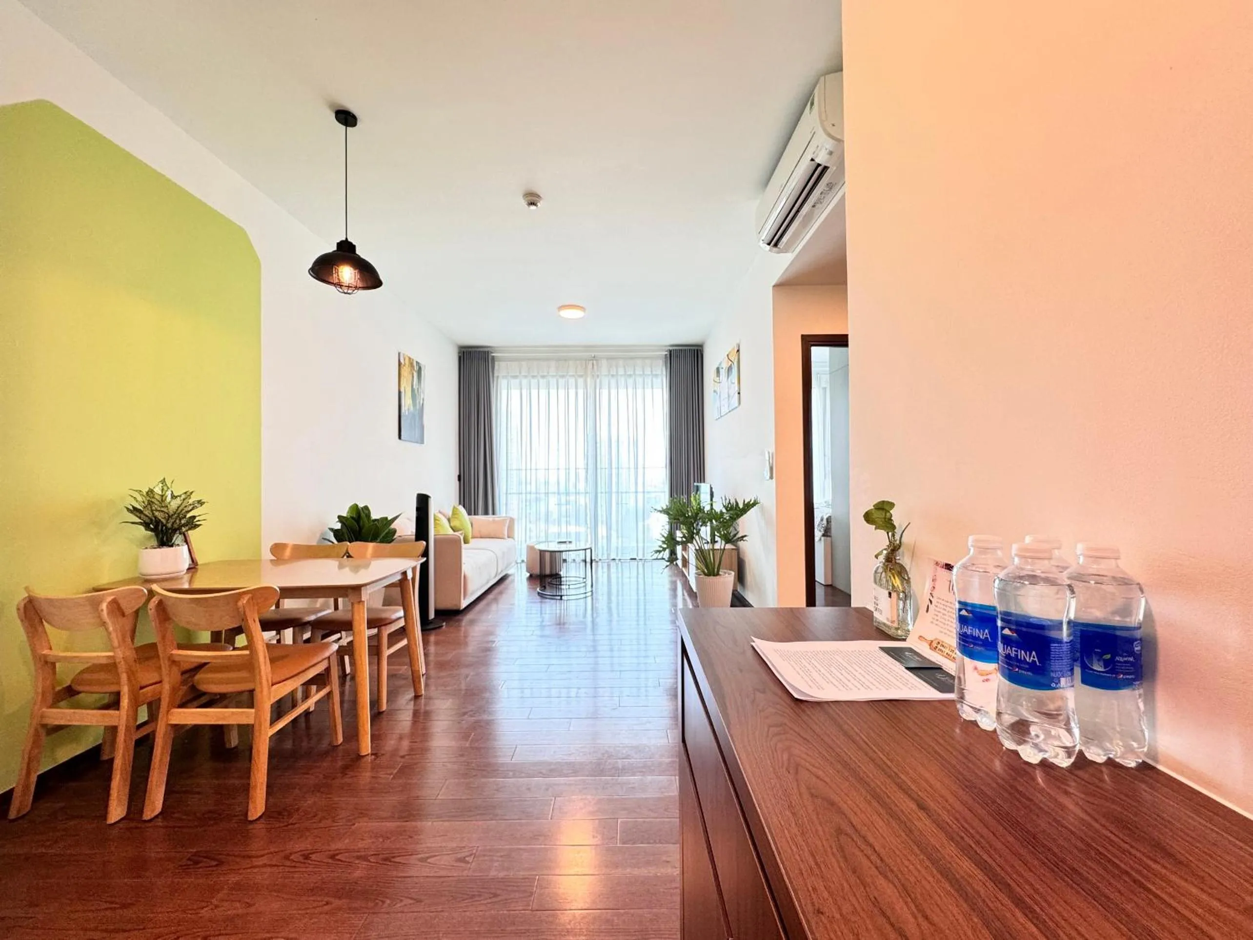 Seating area in Homie's Dedge Thao Dien Luxury Apartment