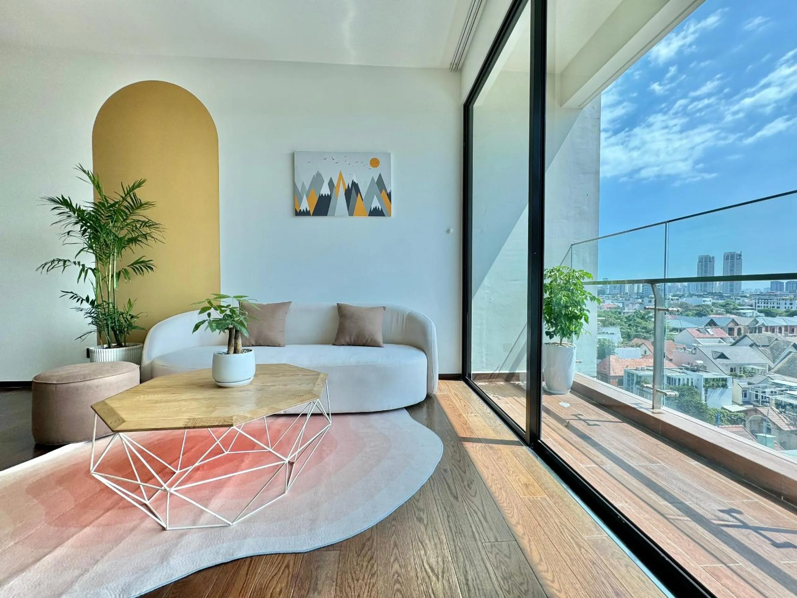 Balcony/Terrace in Homie's Dedge Thao Dien Luxury Apartment