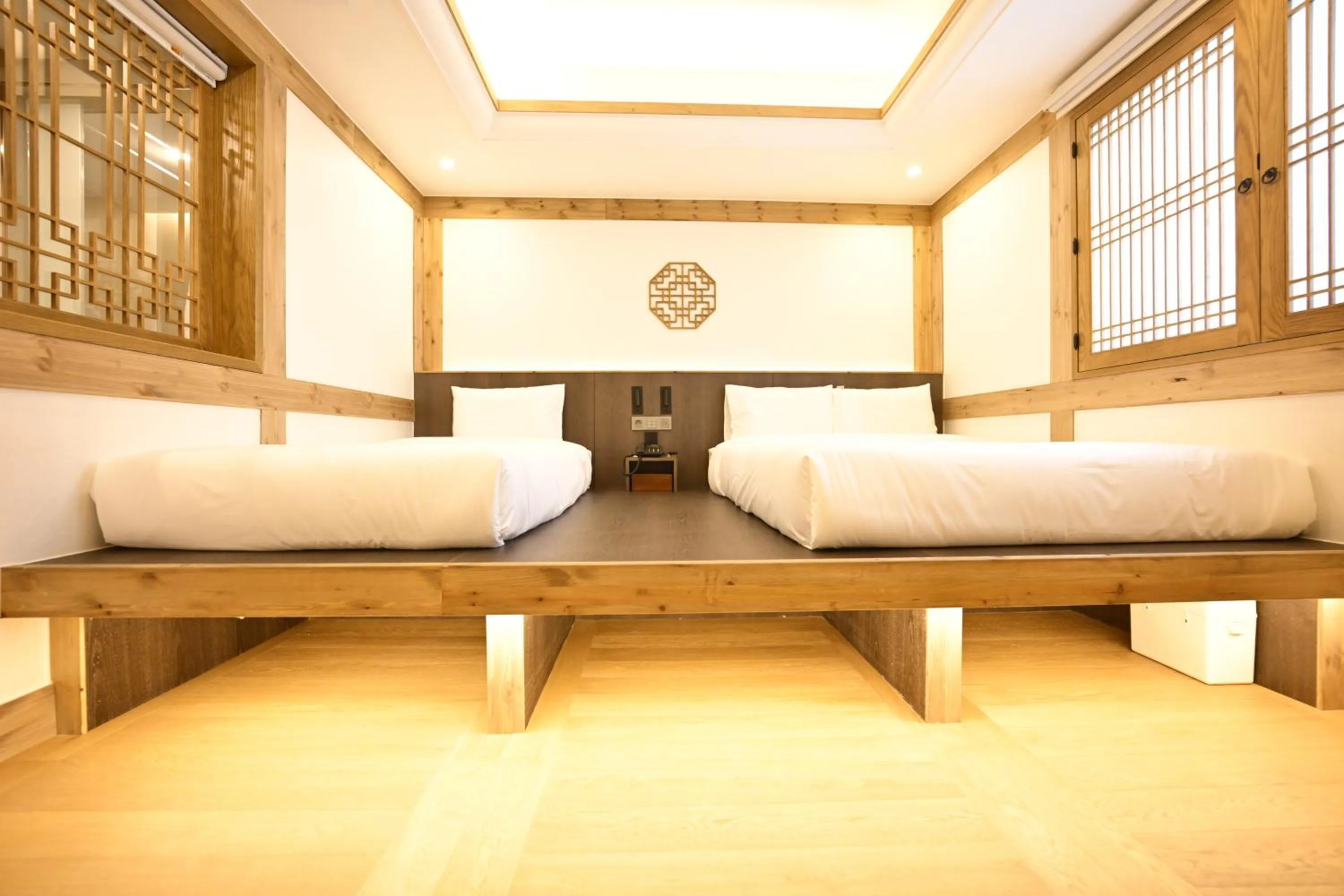 Bed in Hanok Hotel DAAM Seoul