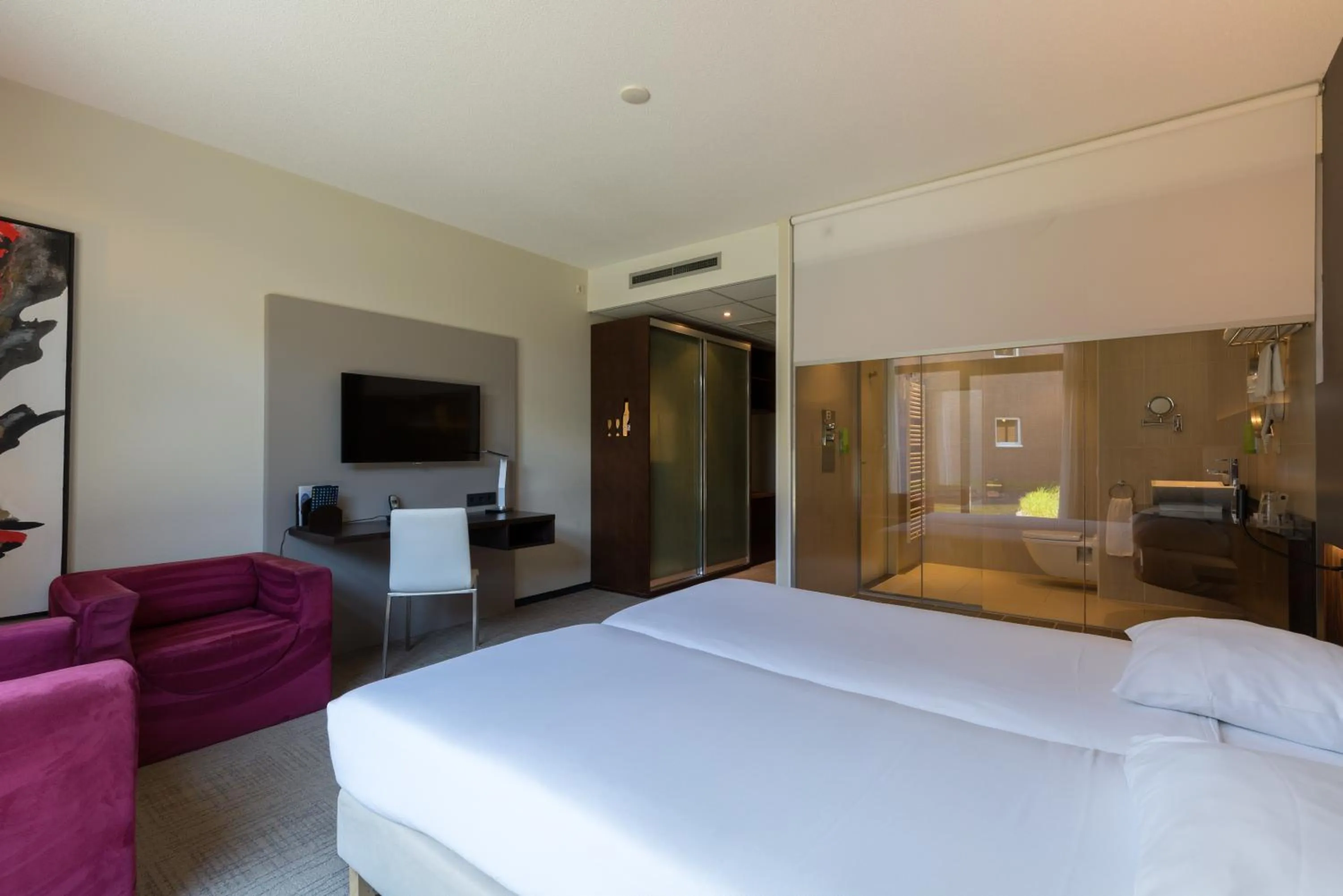 Bedroom, Bed in Fletcher Hotel-Restaurant Jagershorst-Eindhoven