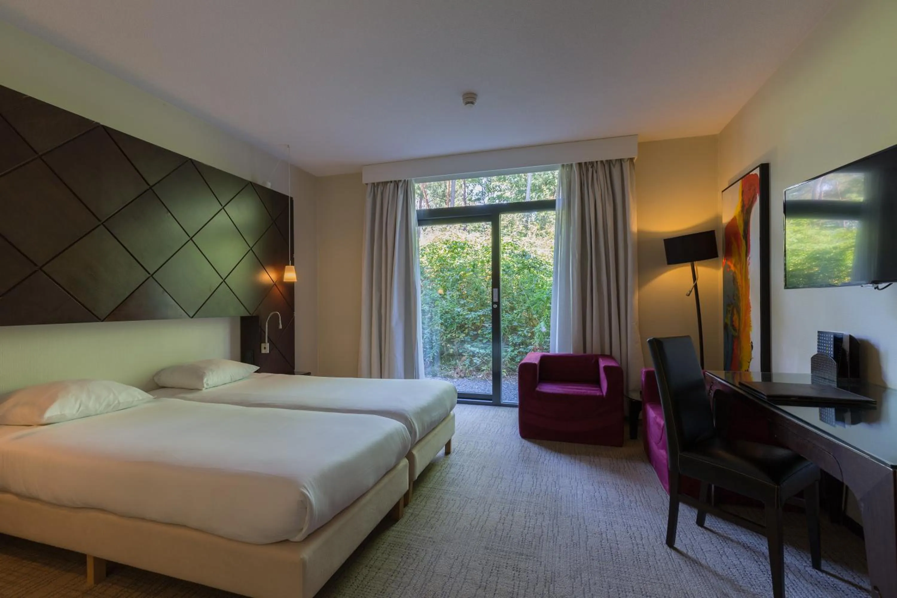 Bedroom, Bed in Fletcher Hotel-Restaurant Jagershorst-Eindhoven