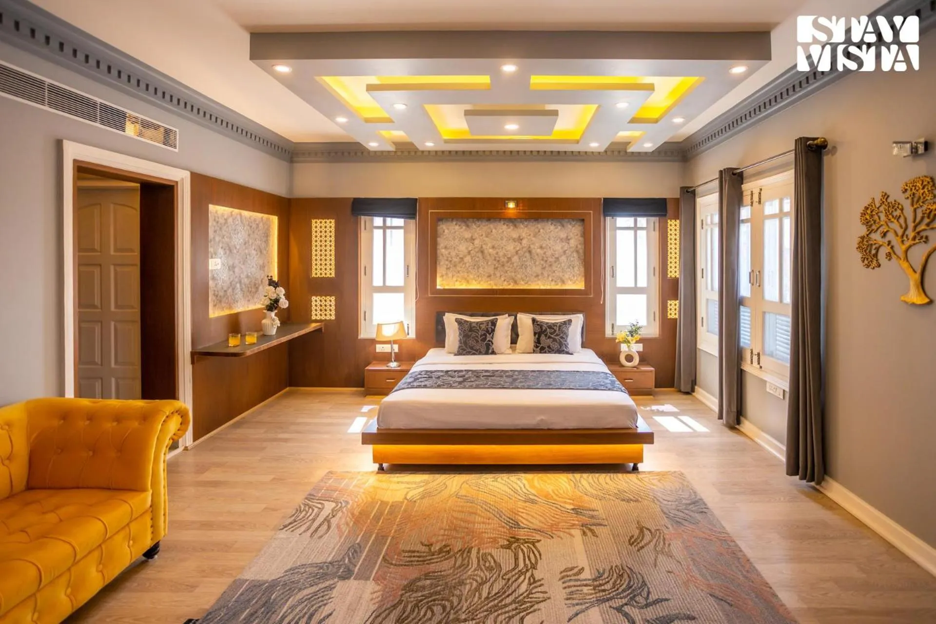 Bedroom, Bed in StayVista at Midsummer Moon - Mountain View with Courtyard