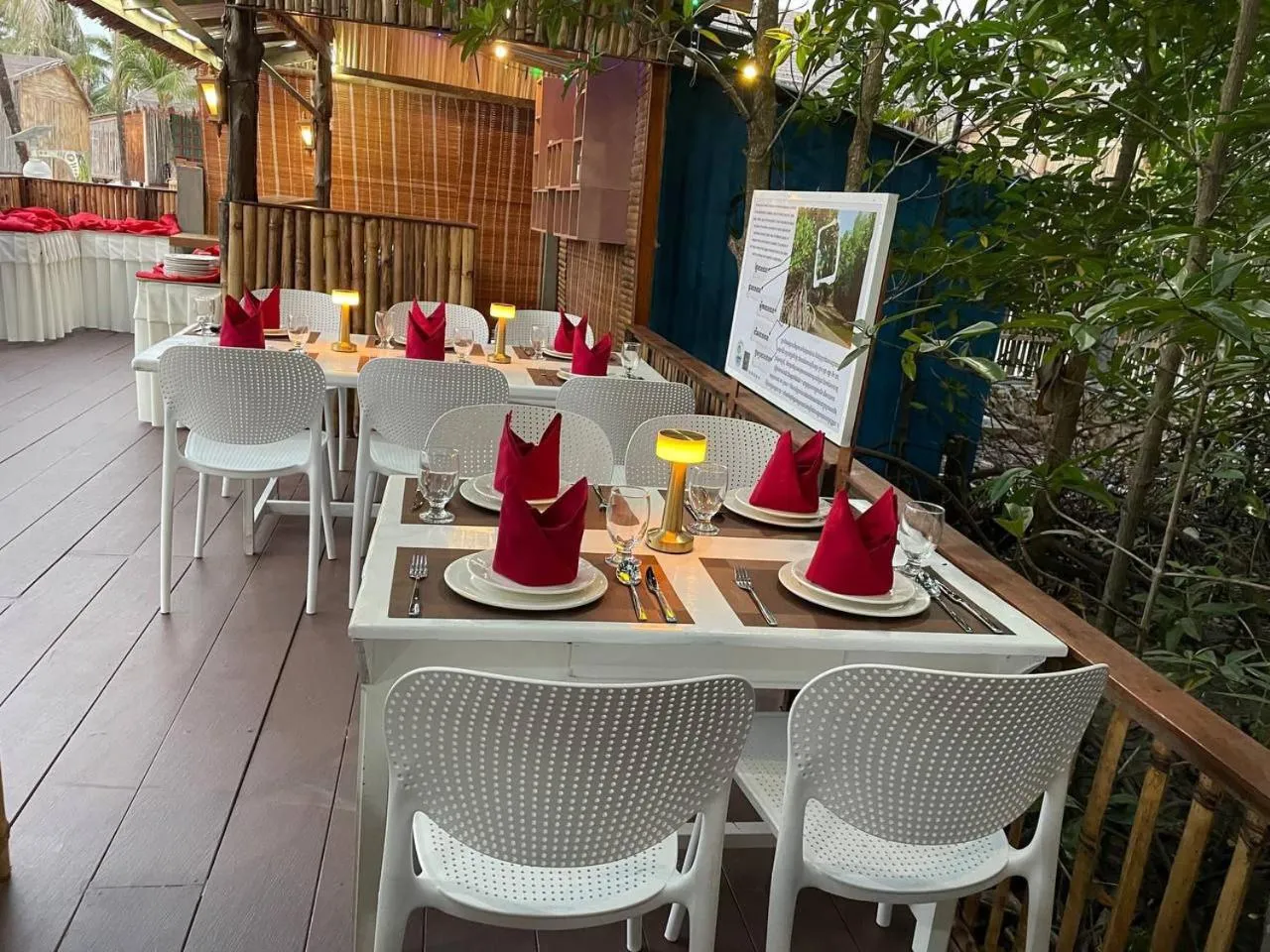 Dining area in Nov Koh Kong Resort