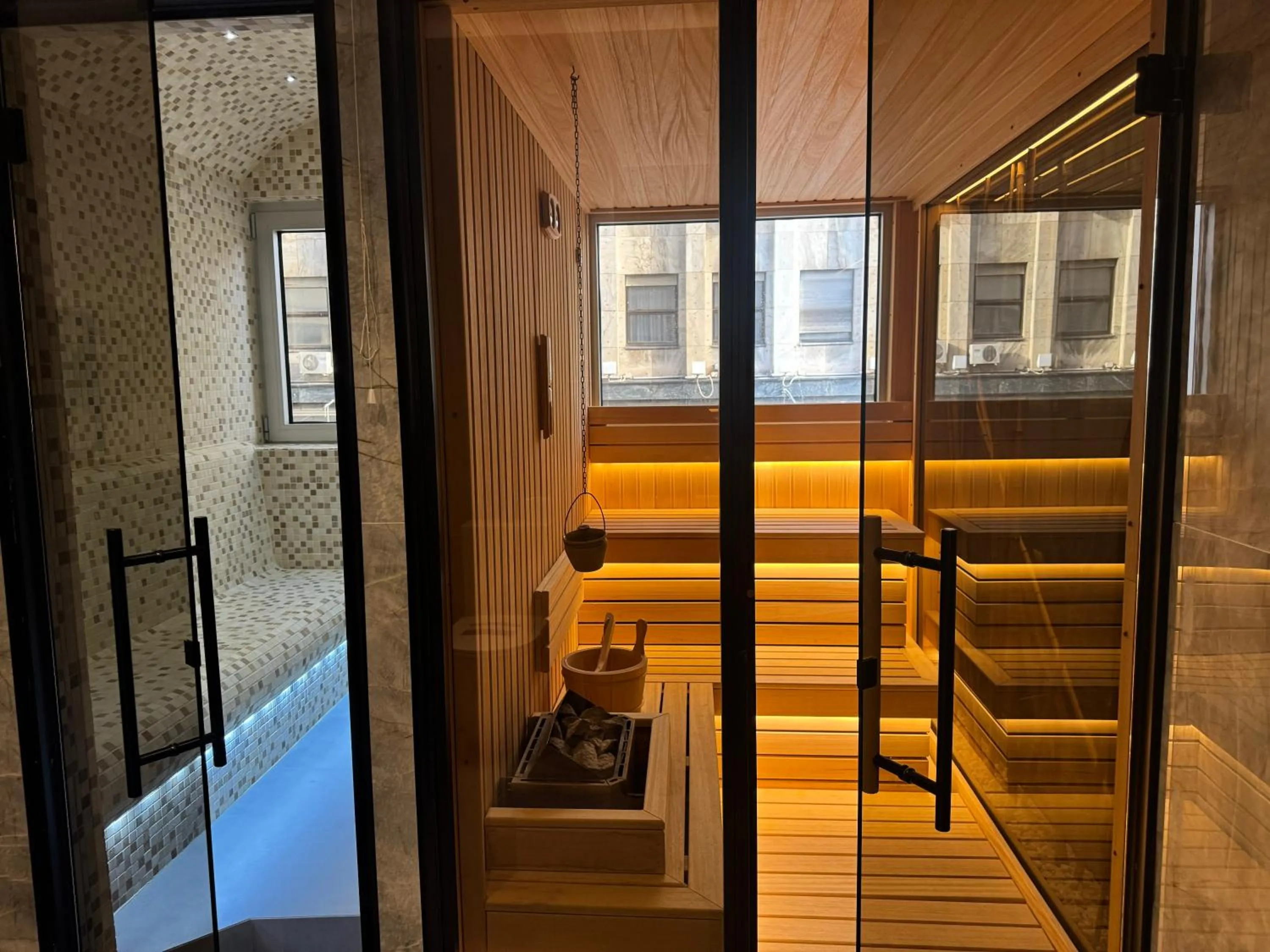 Sauna, Bed in Atera Business Suites