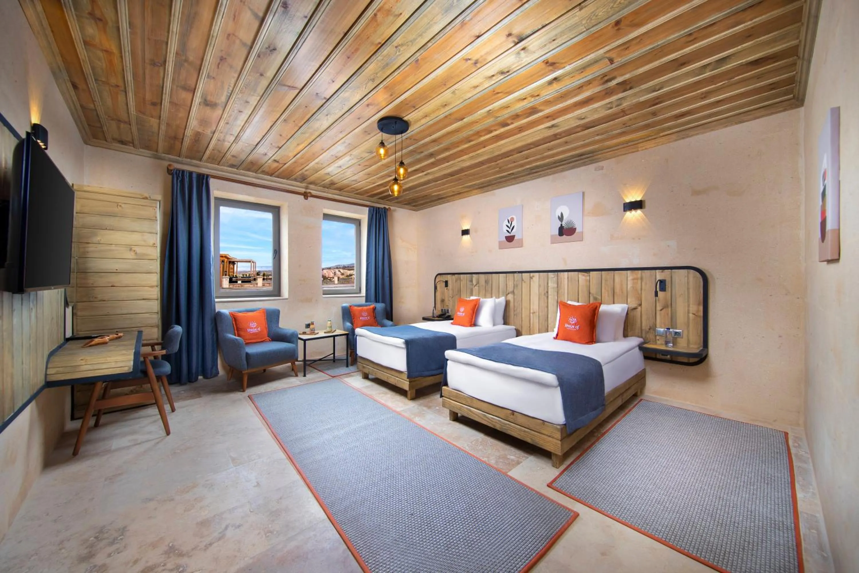 Deluxe Double Room with Two Double Beds in Breeze Of Cappadocia