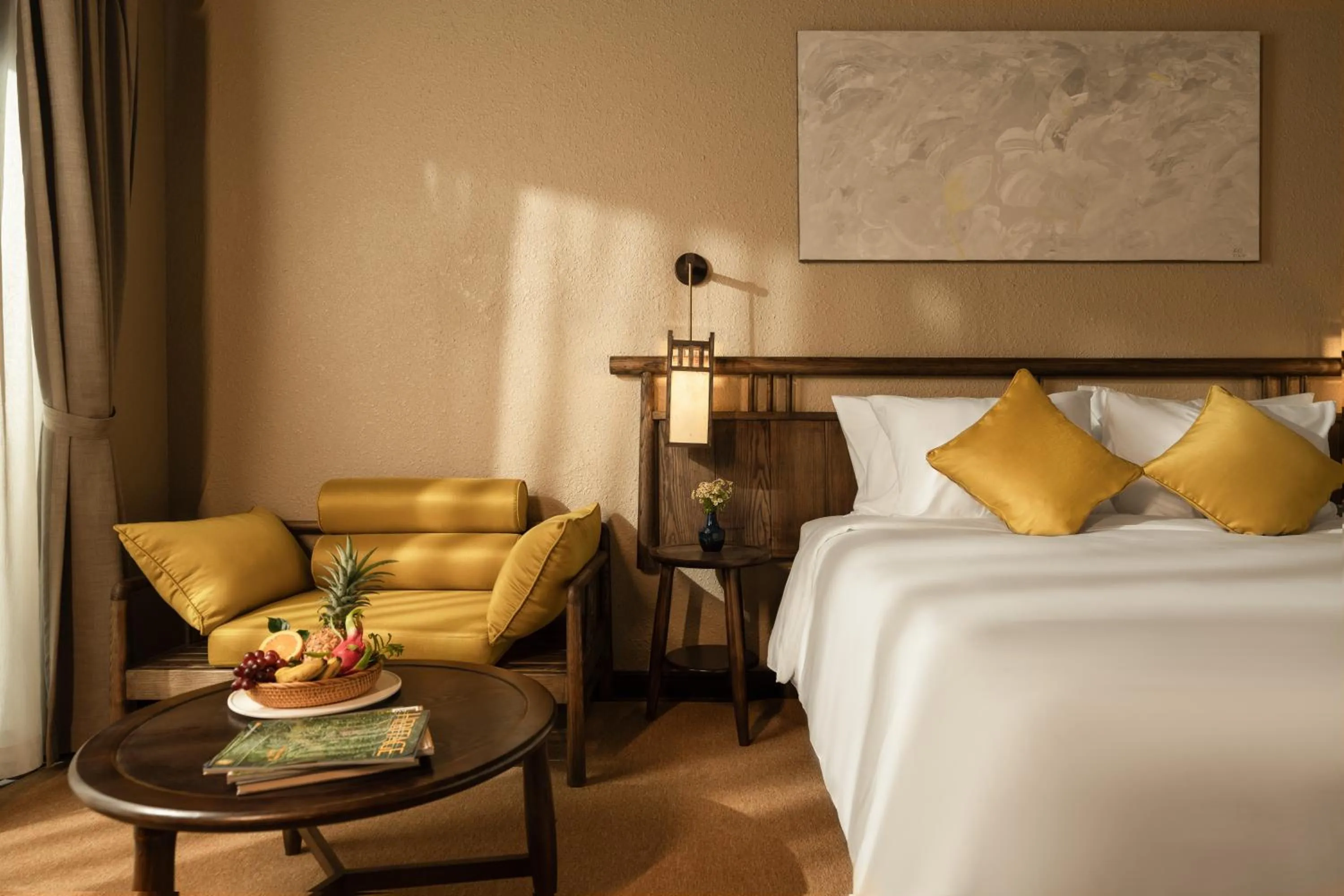 Bed in Jiva Hoa Lu Retreat