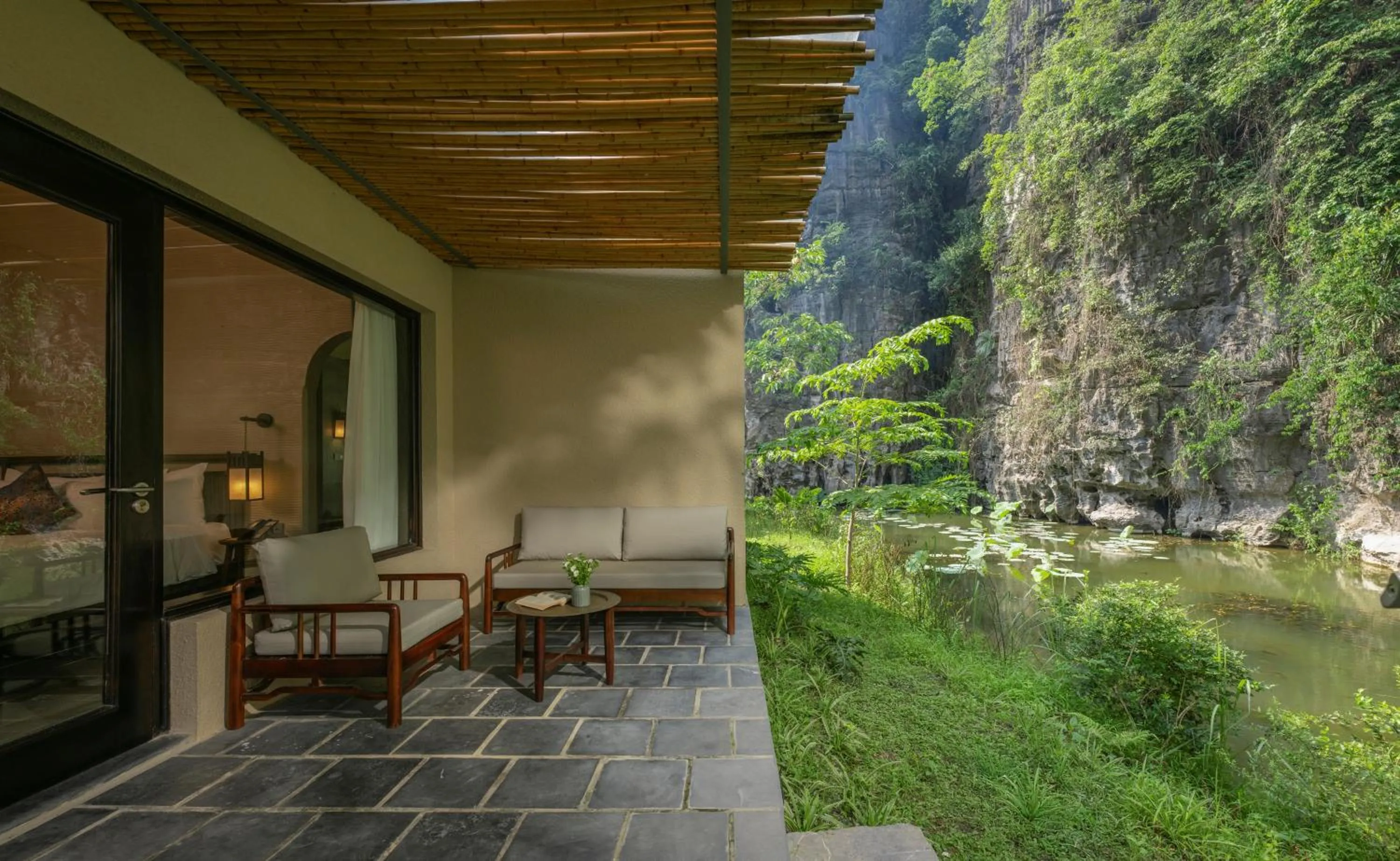 Patio in Jiva Hoa Lu Retreat