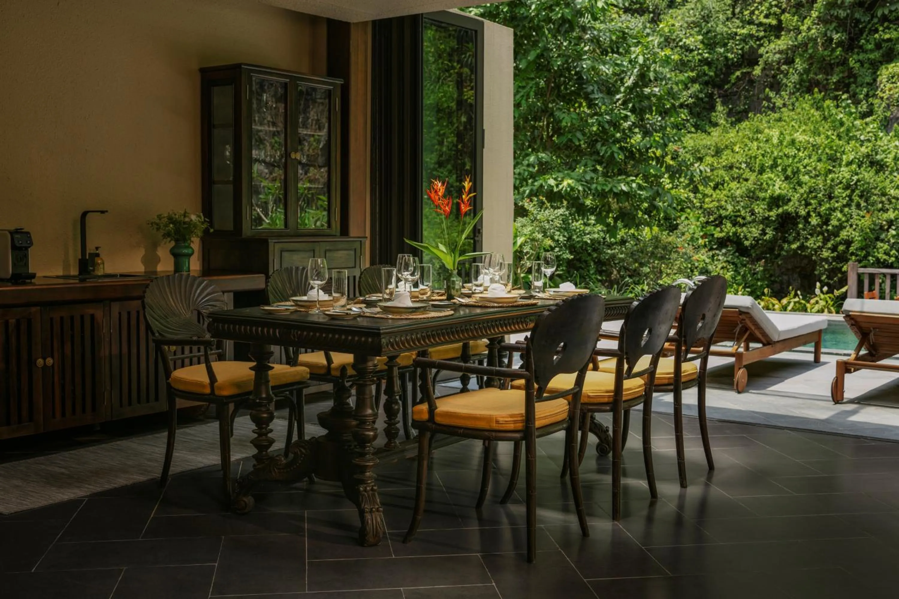 Patio in Jiva Hoa Lu Retreat