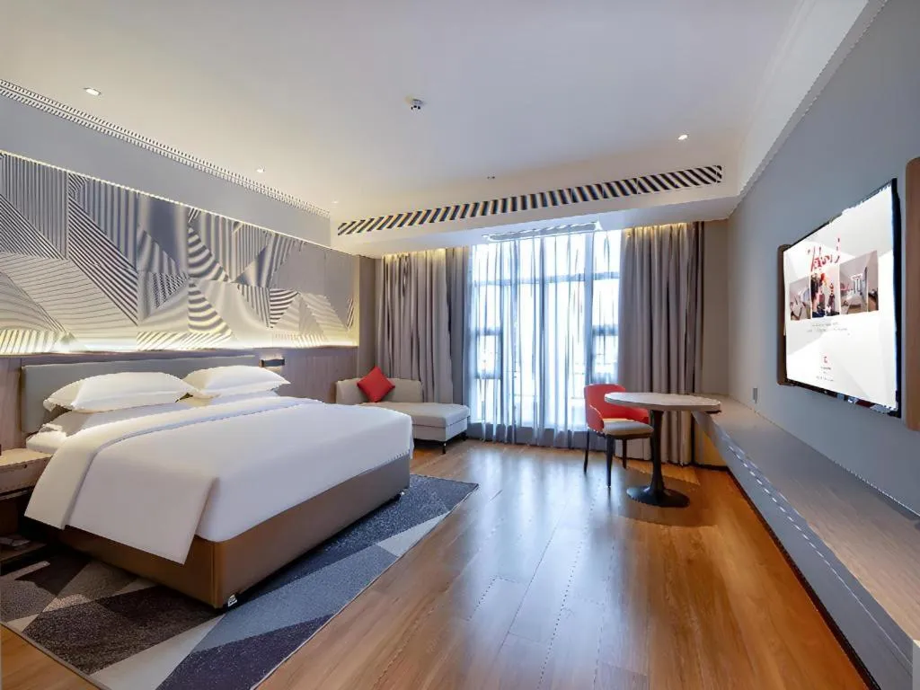 Bed in Borrman Hotel Nanning Wuming Center