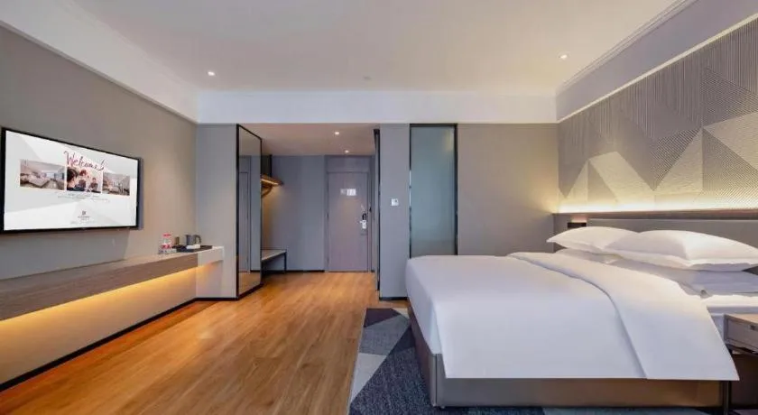 Bed in Borrman Hotel Nanning Wuming Center