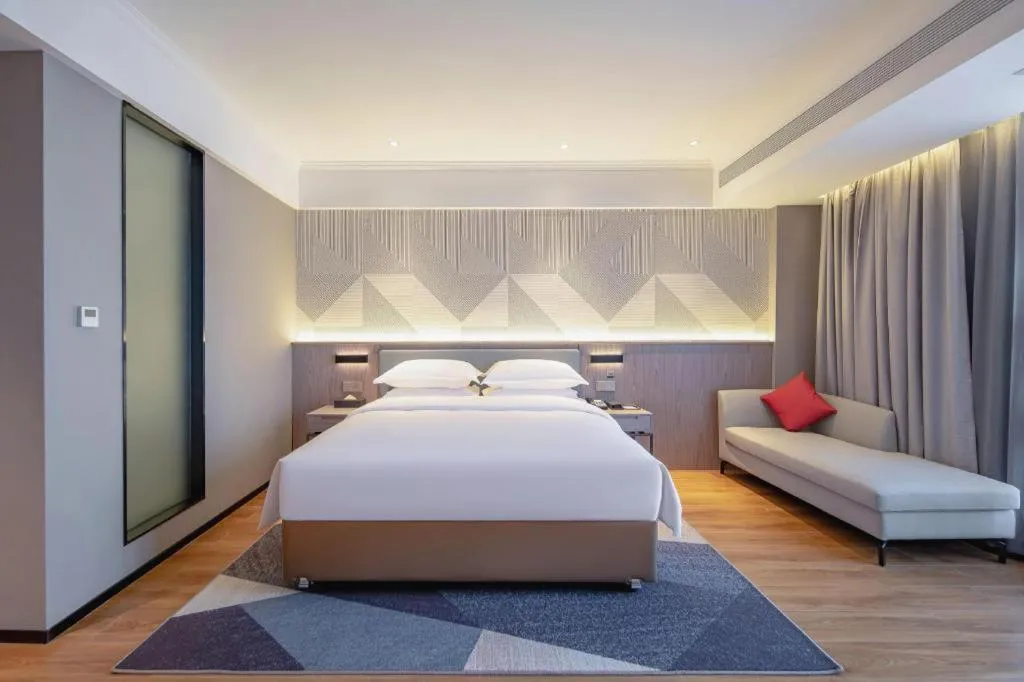 Bed in Borrman Hotel Nanning Wuming Center