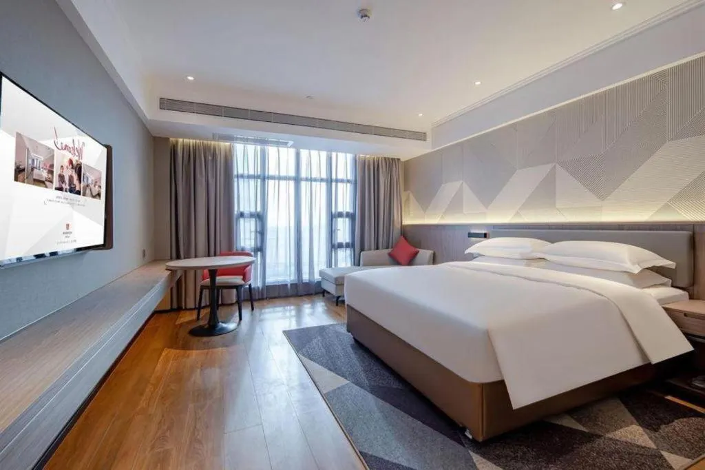 Bed in Borrman Hotel Nanning Wuming Center