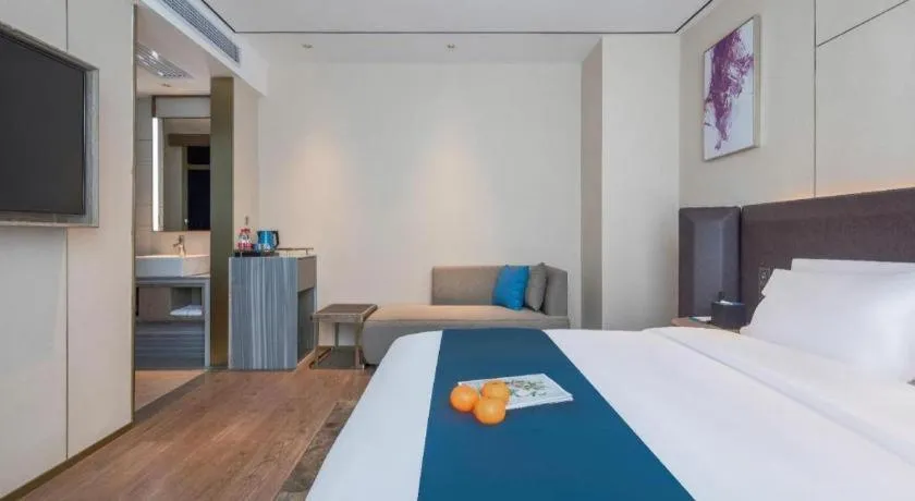 Bed in Echarm Hotel Zhuzhou Liling