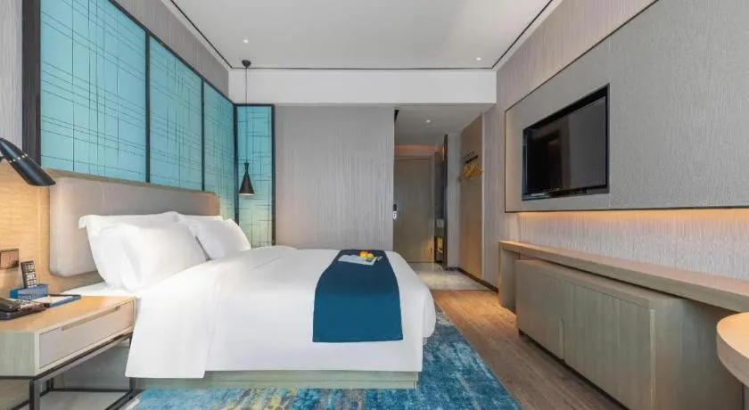 Bed in Echarm Hotel Zhuzhou Liling