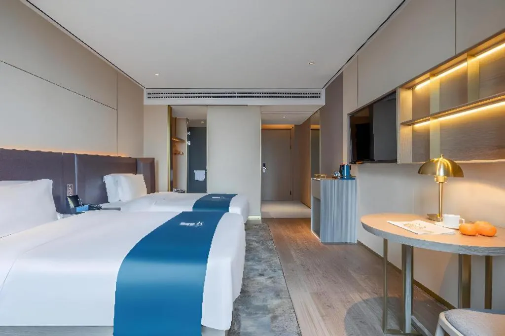 Bed in Echarm Hotel Zhuzhou Liling