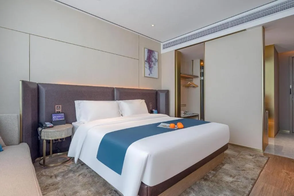 Bed in Echarm Hotel Zhuzhou Liling