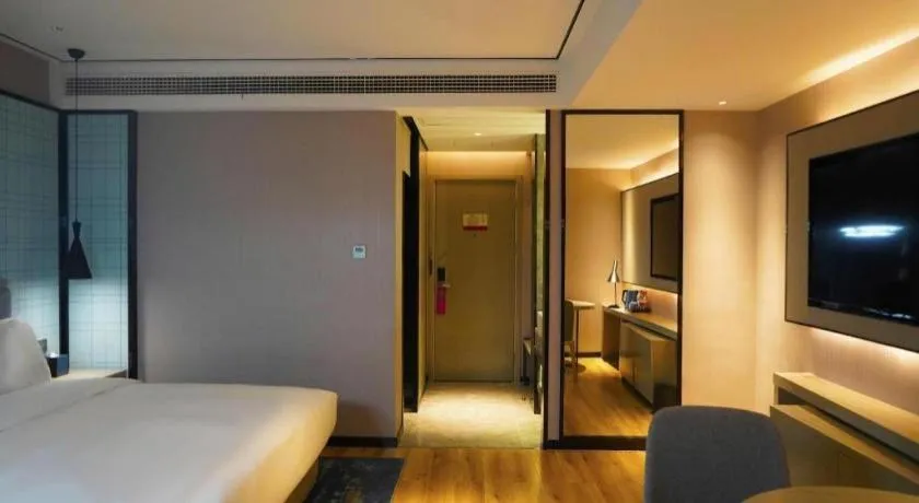 Bed in Echarm Hotel Zhuzhou Liling