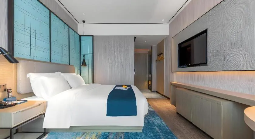 Bed in Echarm Hotel Zhuzhou Liling
