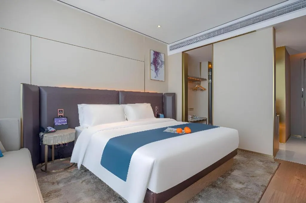 Bed in Echarm Hotel Zhuzhou Liling