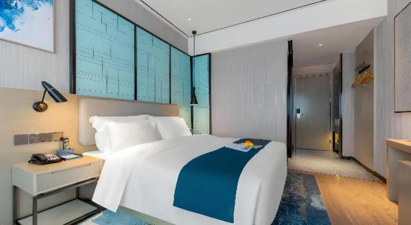 Bed in Echarm Hotel Zhuzhou Liling