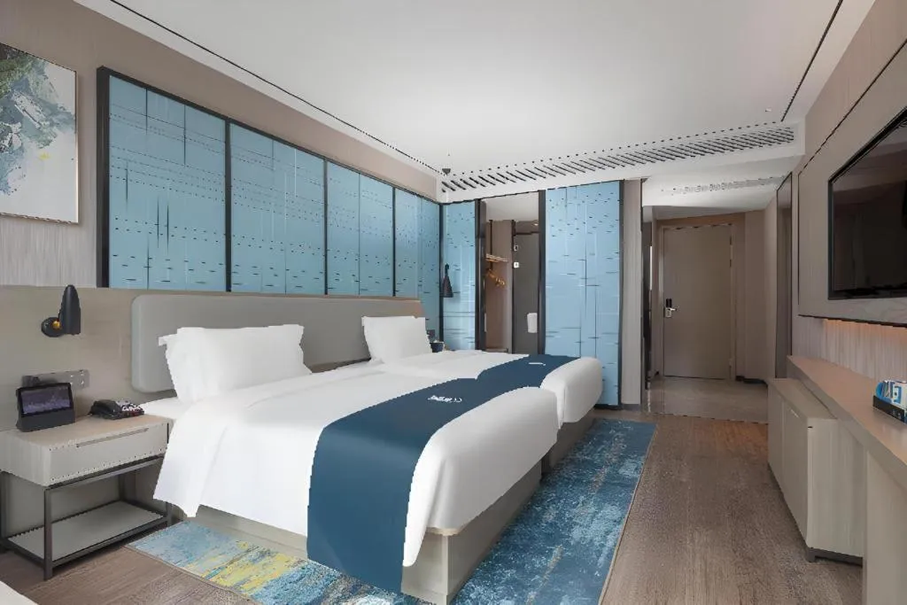 Bed in Echarm Hotel Zhuzhou Liling